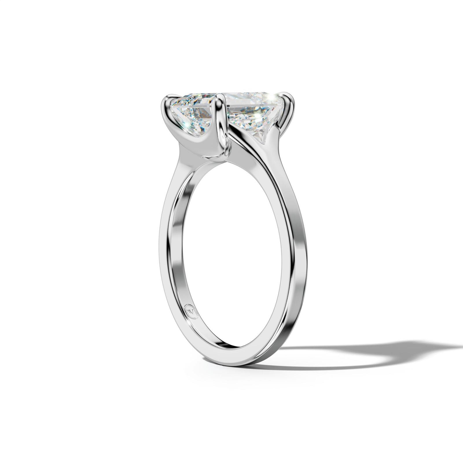 Alicia Asscher Diamond Engagement Ring