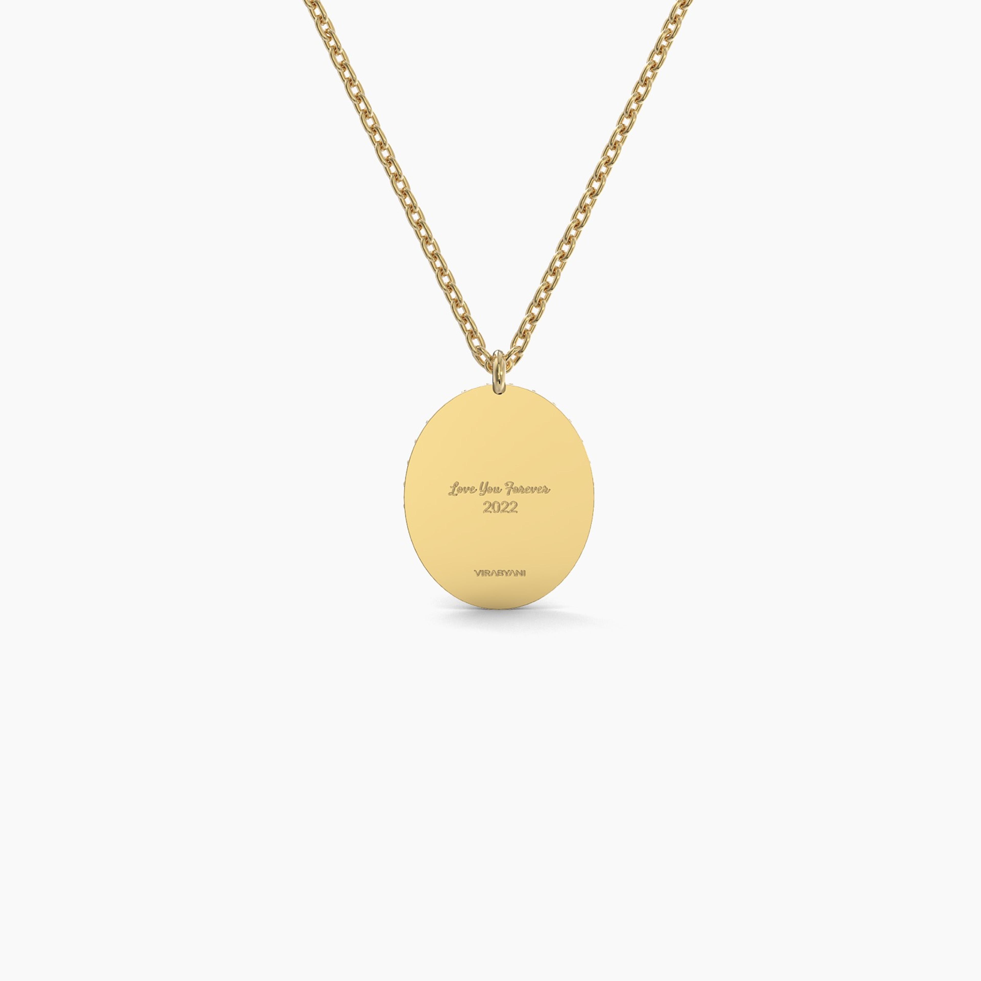Oval Shaped AMoré Pavé Necklace With 0.60 ct. Diamonds