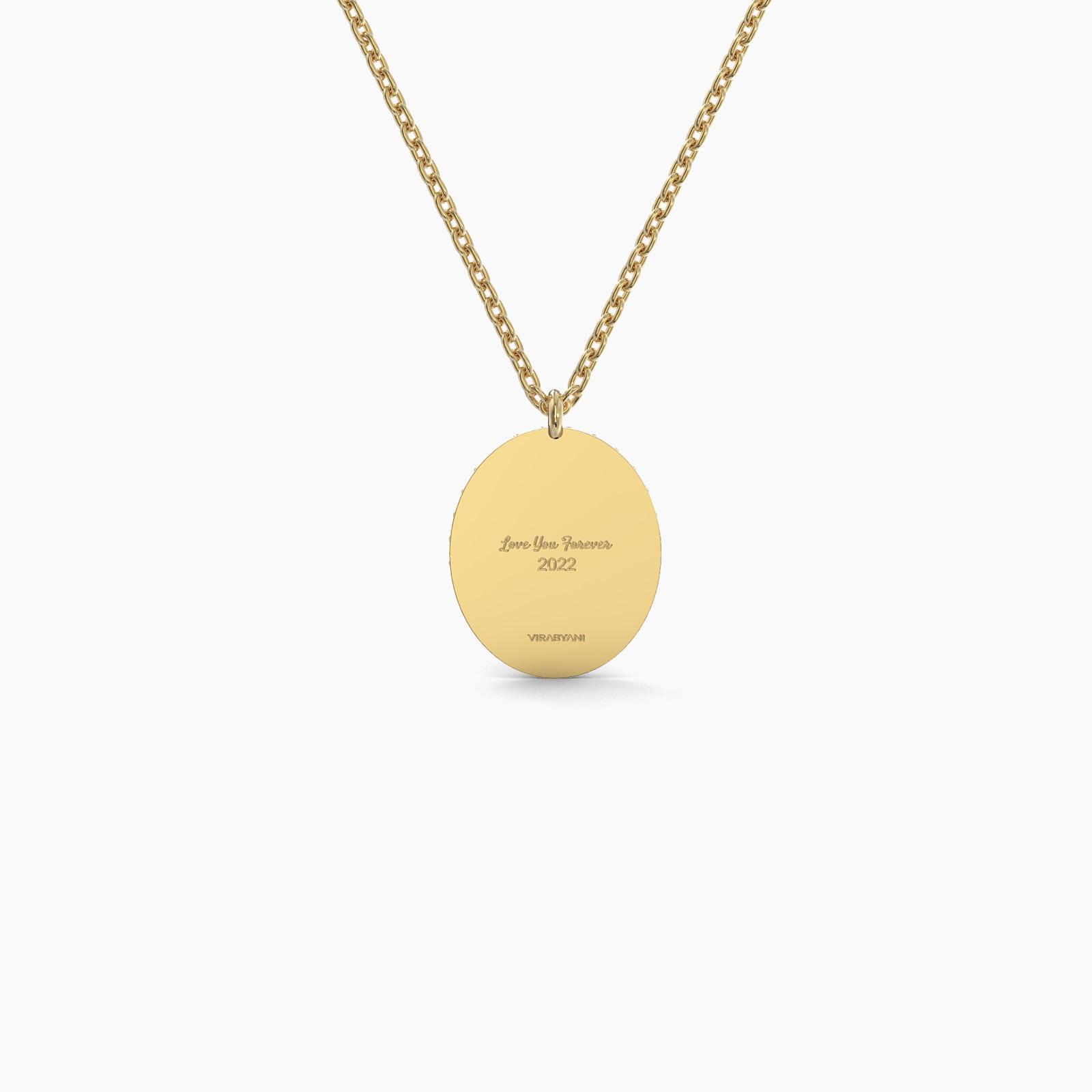 Oval Shaped AMoré Pavé Necklace With 0.60 ct. Diamonds
