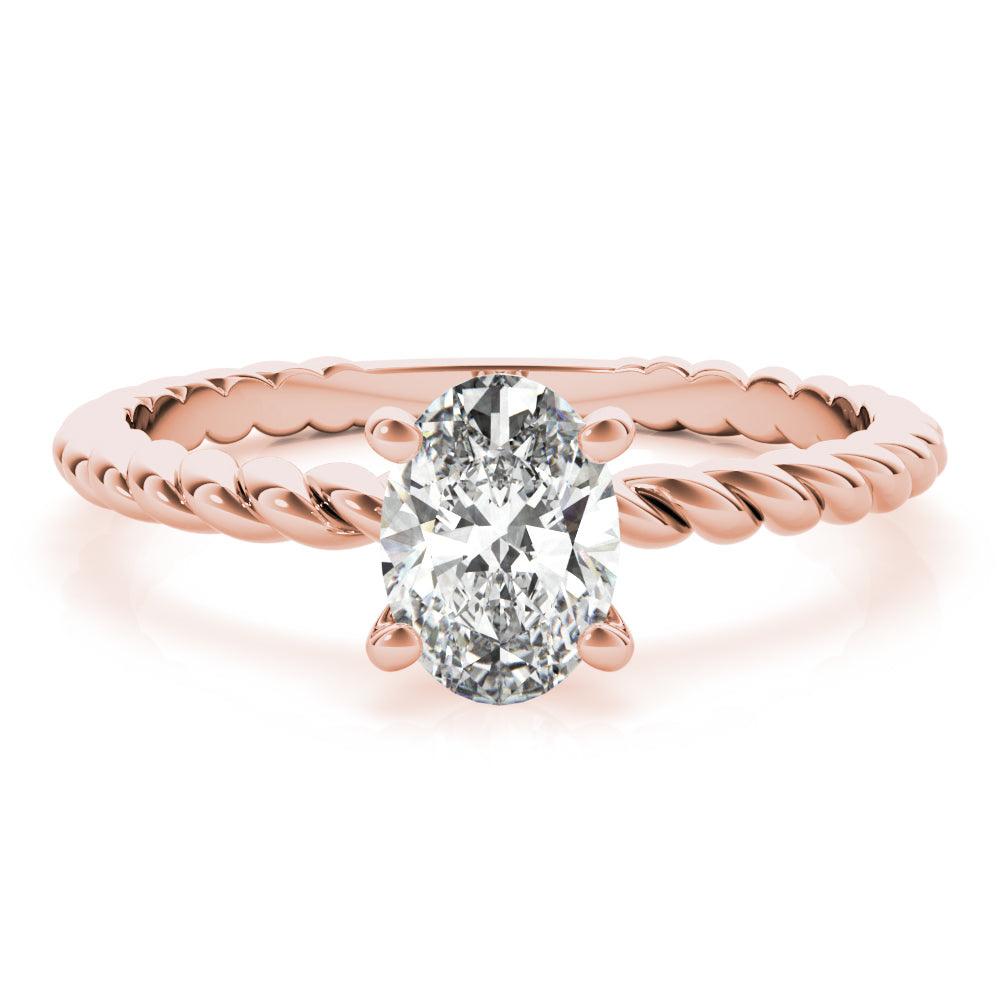 Eleanor Oval Diamond Solitaire Engagement Ring