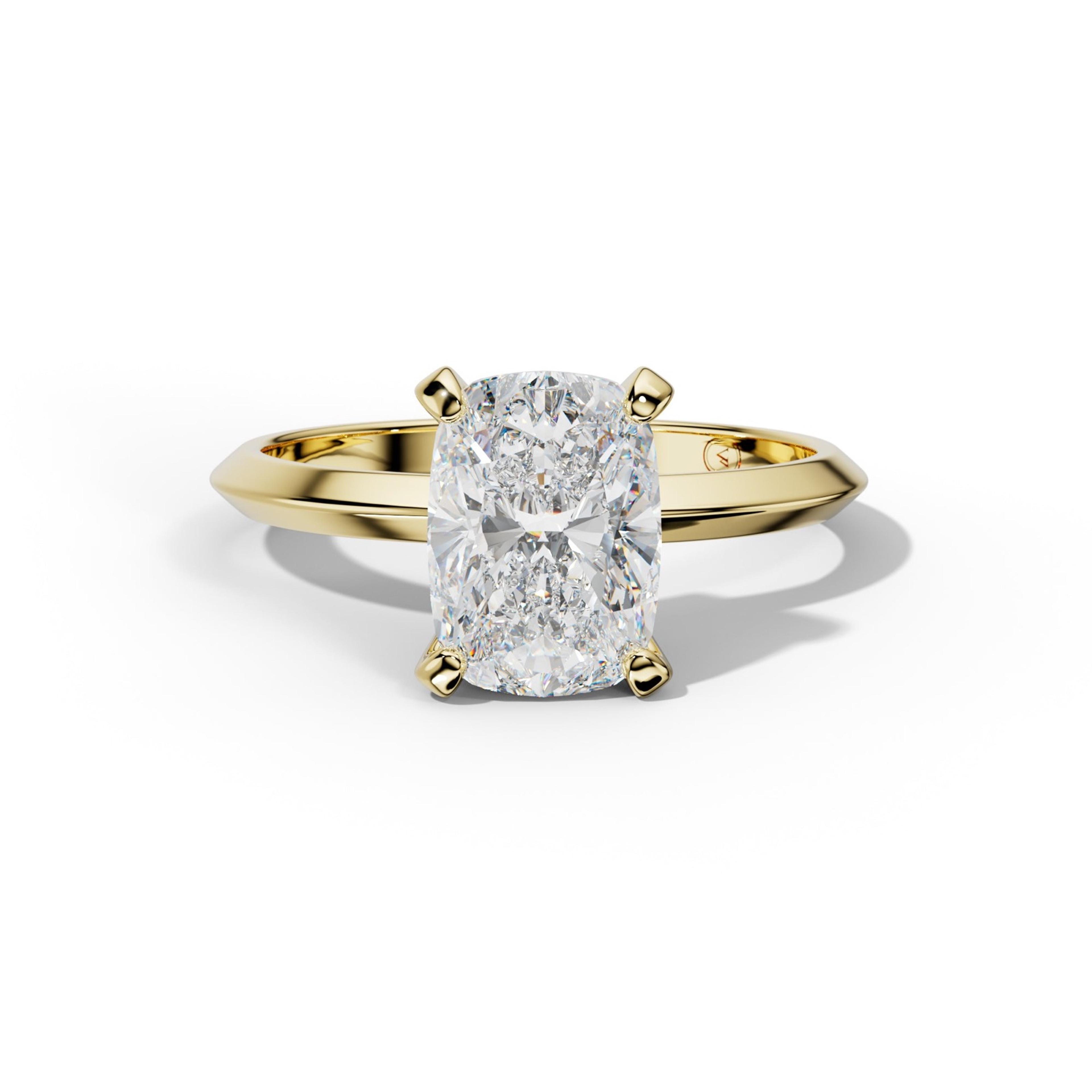 Tessa Elongated Cushion Diamond Engagement Ring