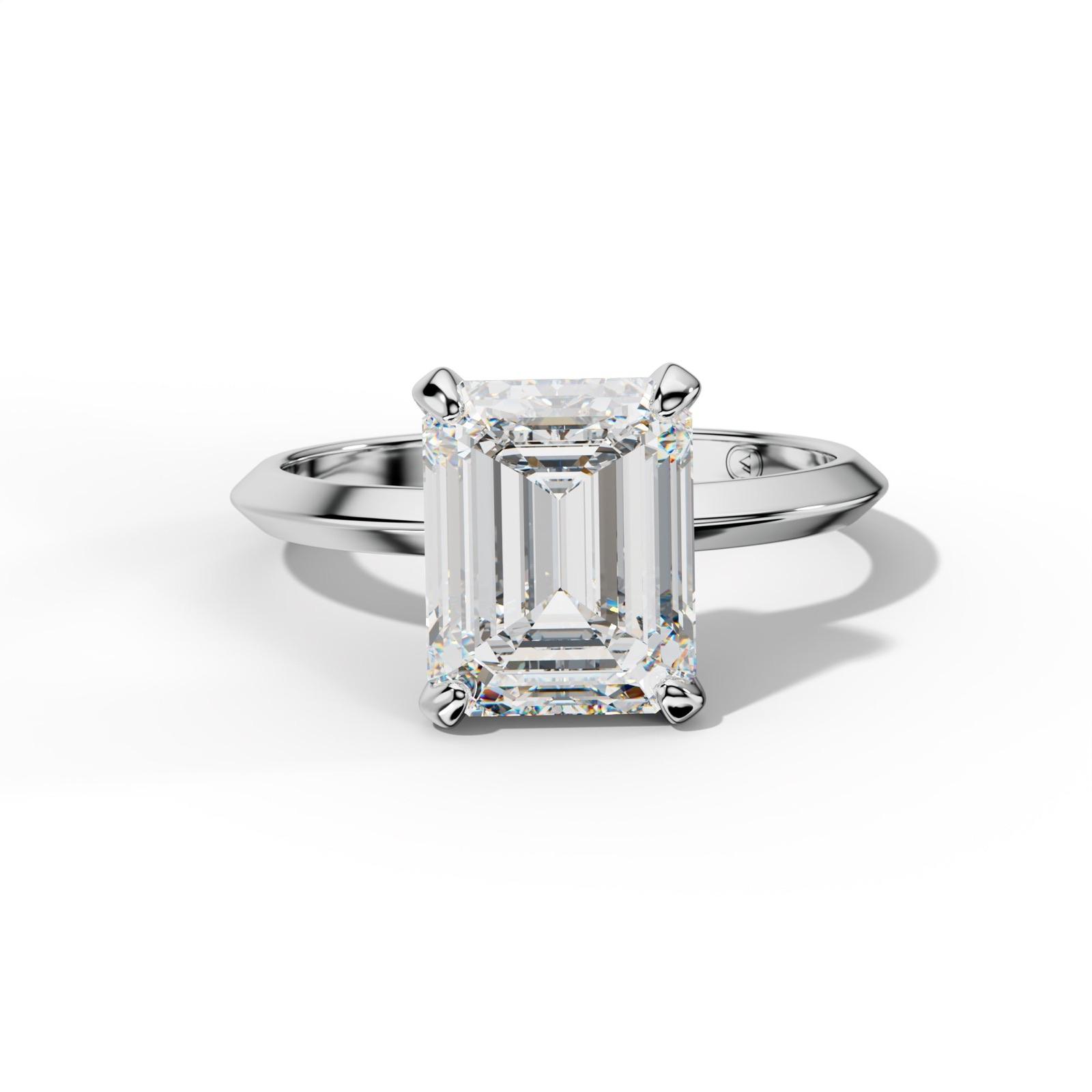 Tessa Emerald Cut Engagement Ring