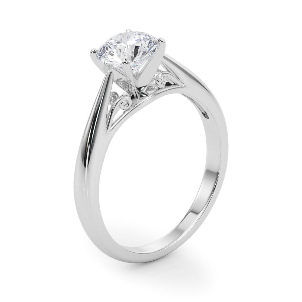 Katerina Round Lab Grown Diamond Solitaire Engagement Ring IGI Certified