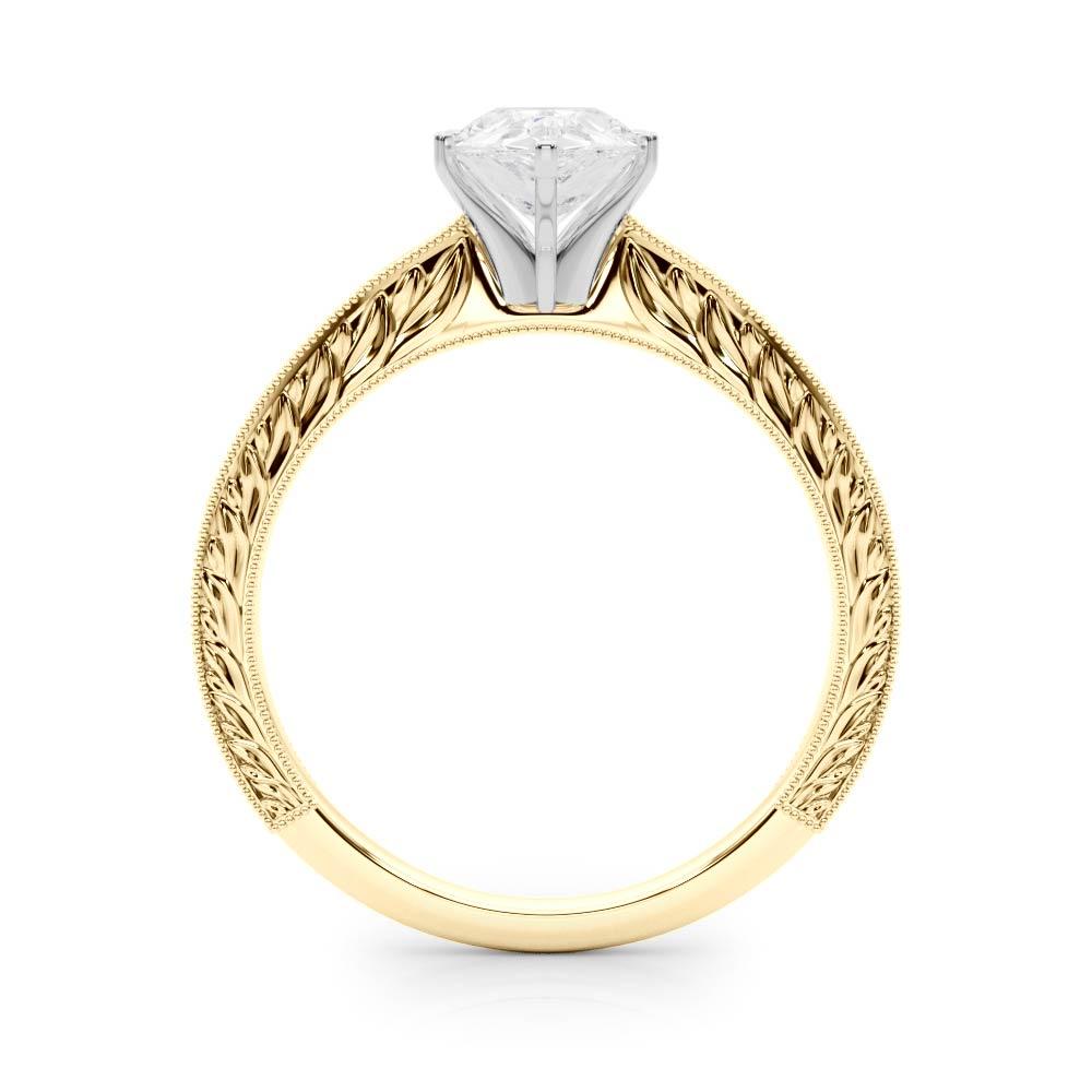 Victoria Pear Lab Grown Diamond Solitaire Engagement Ring IGI Certified