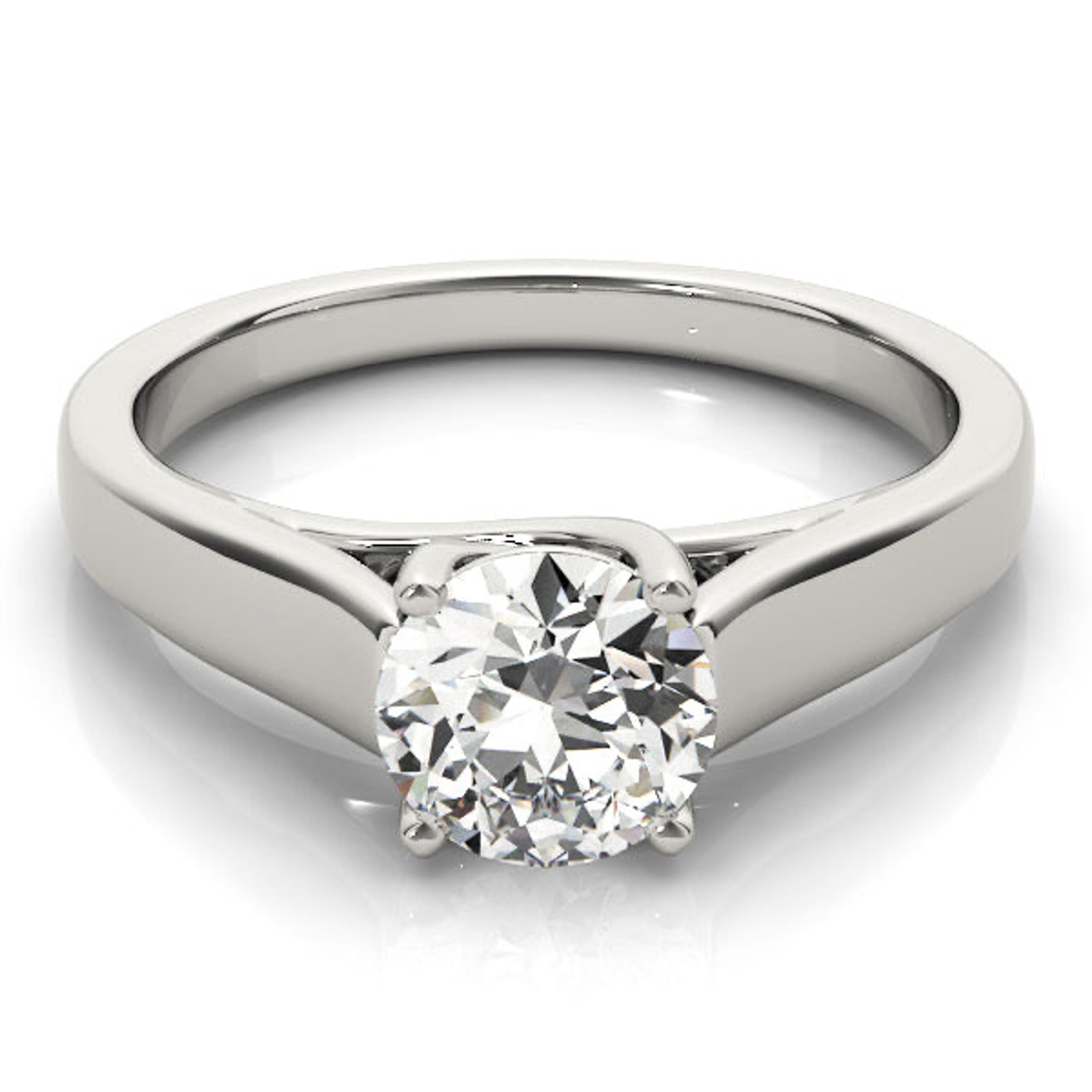 Evelyn Round Diamond Solitaire Engagement Ring