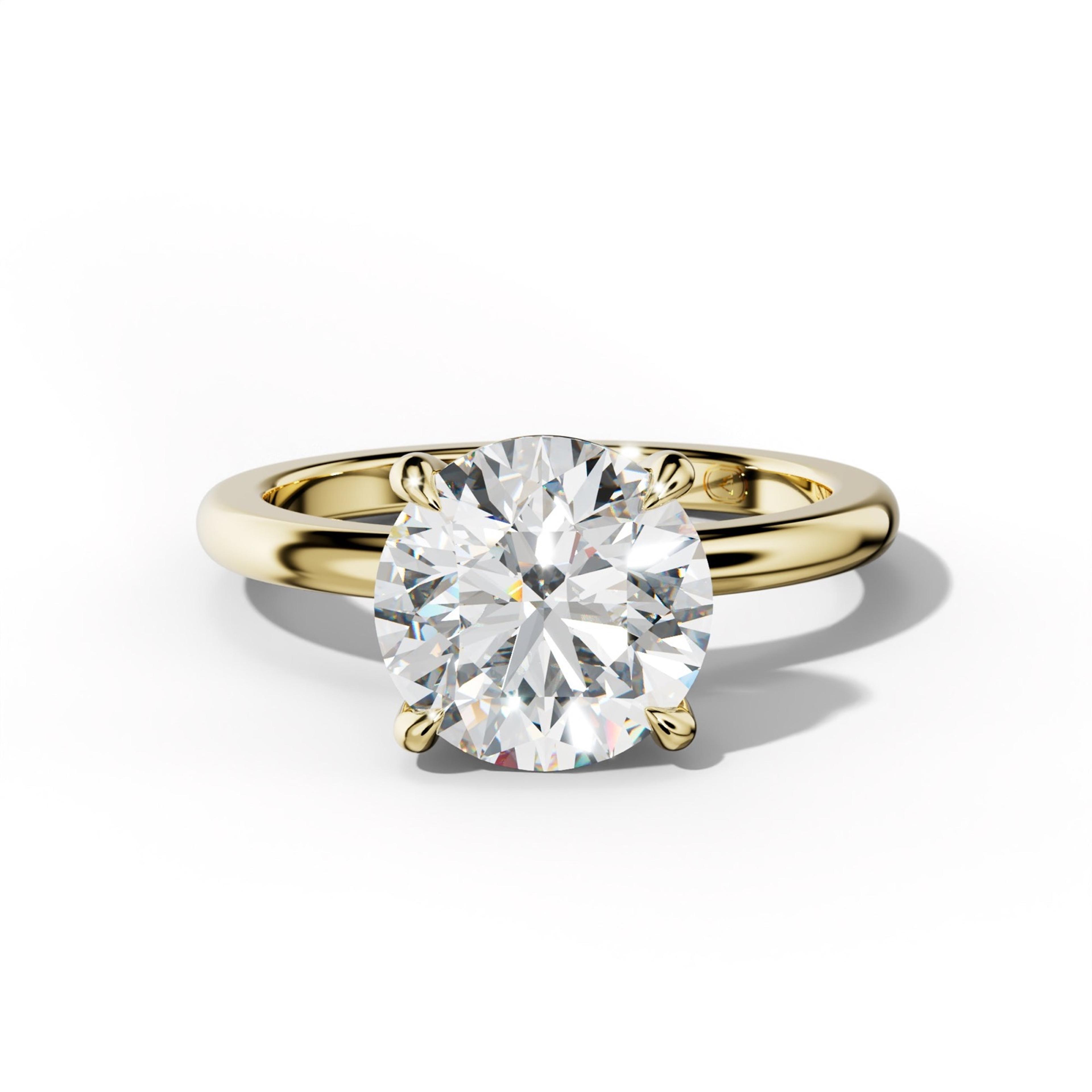 Alice Round Diamond Engagement Ring