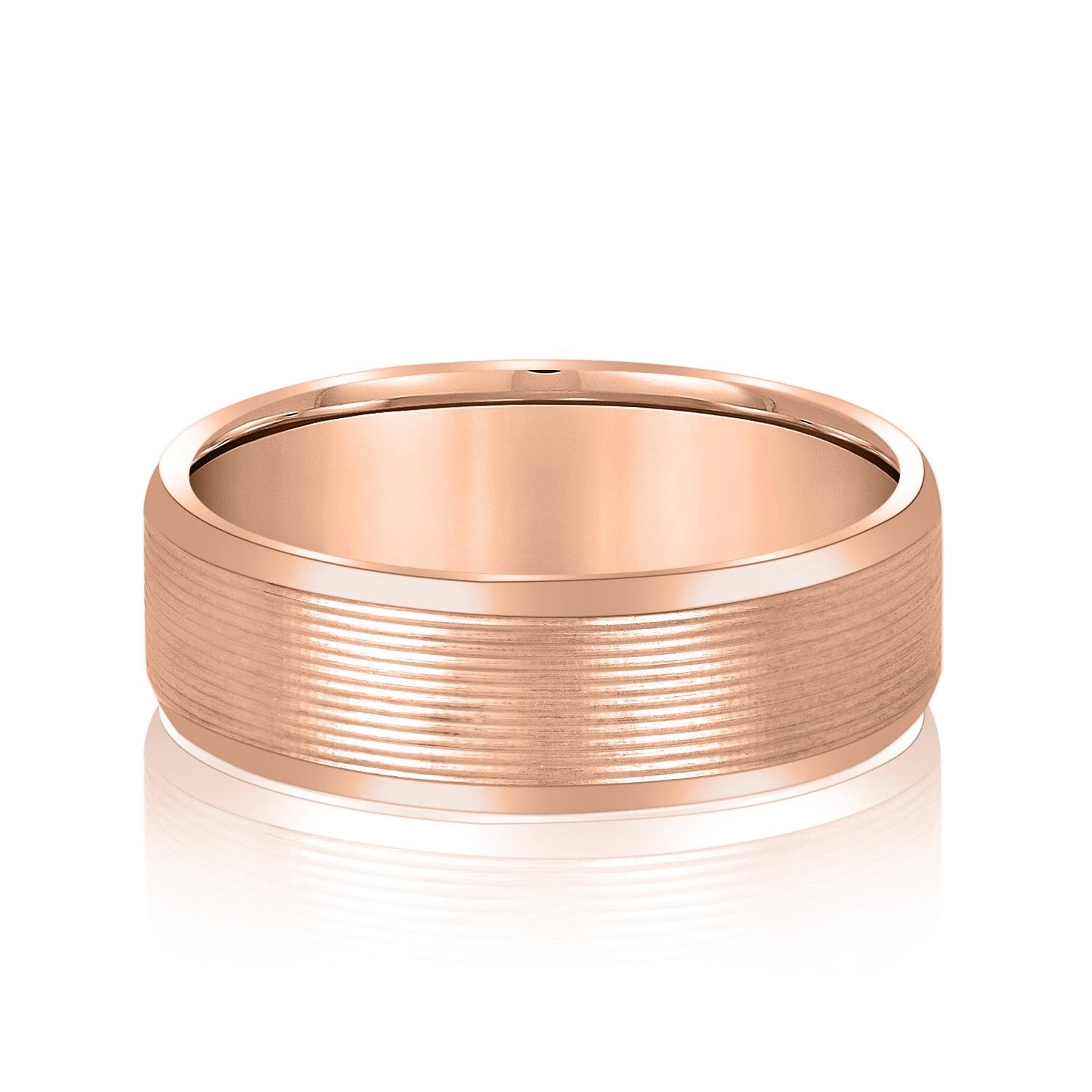 Dynamic Dunes Elegant Men’s Wedding Band