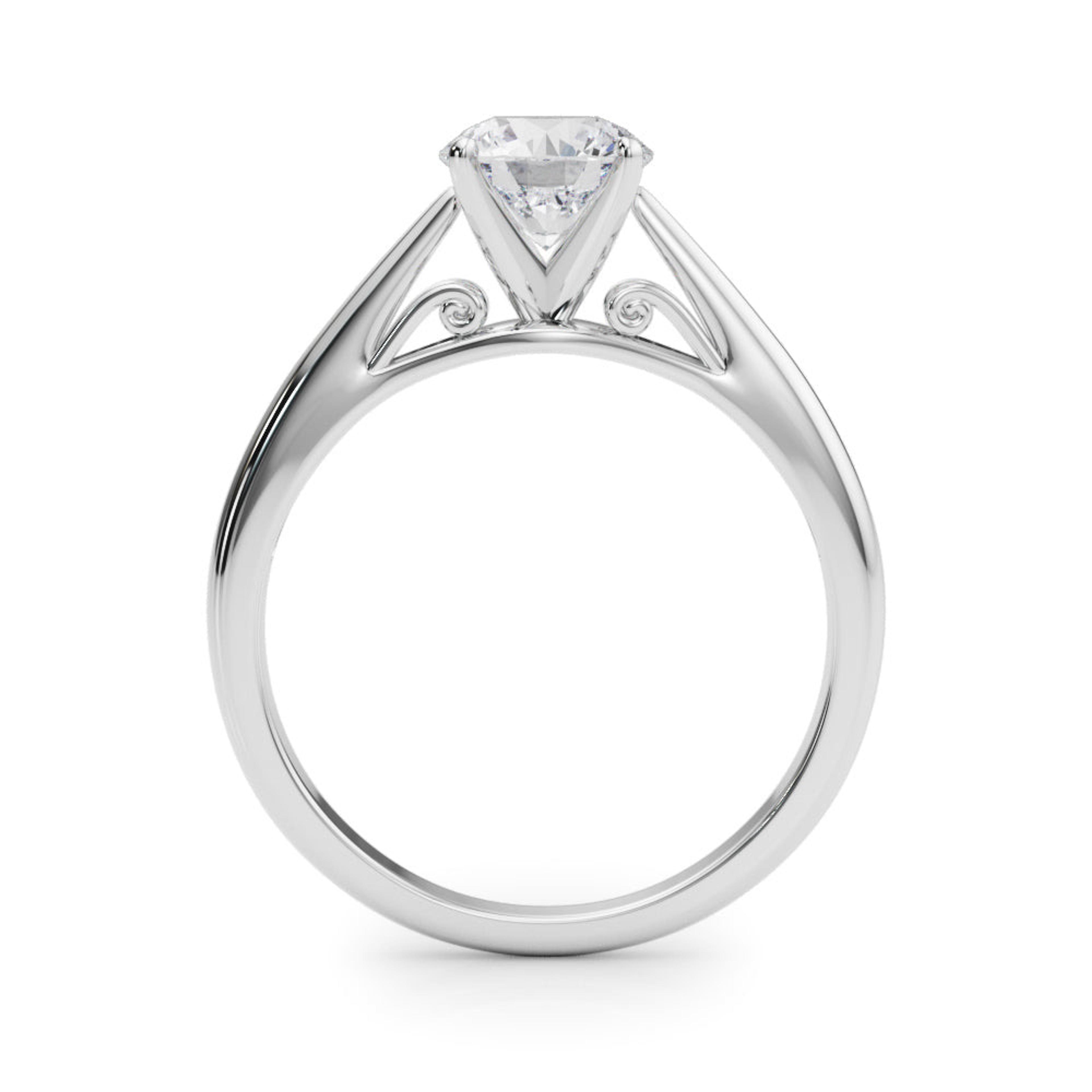 Katerina Round Lab Grown Diamond Solitaire Engagement Ring IGI Certified