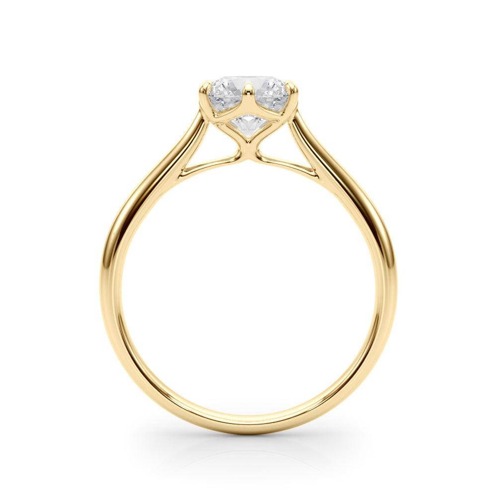 Elizabeth Round Diamond Solitaire Engagement Ring