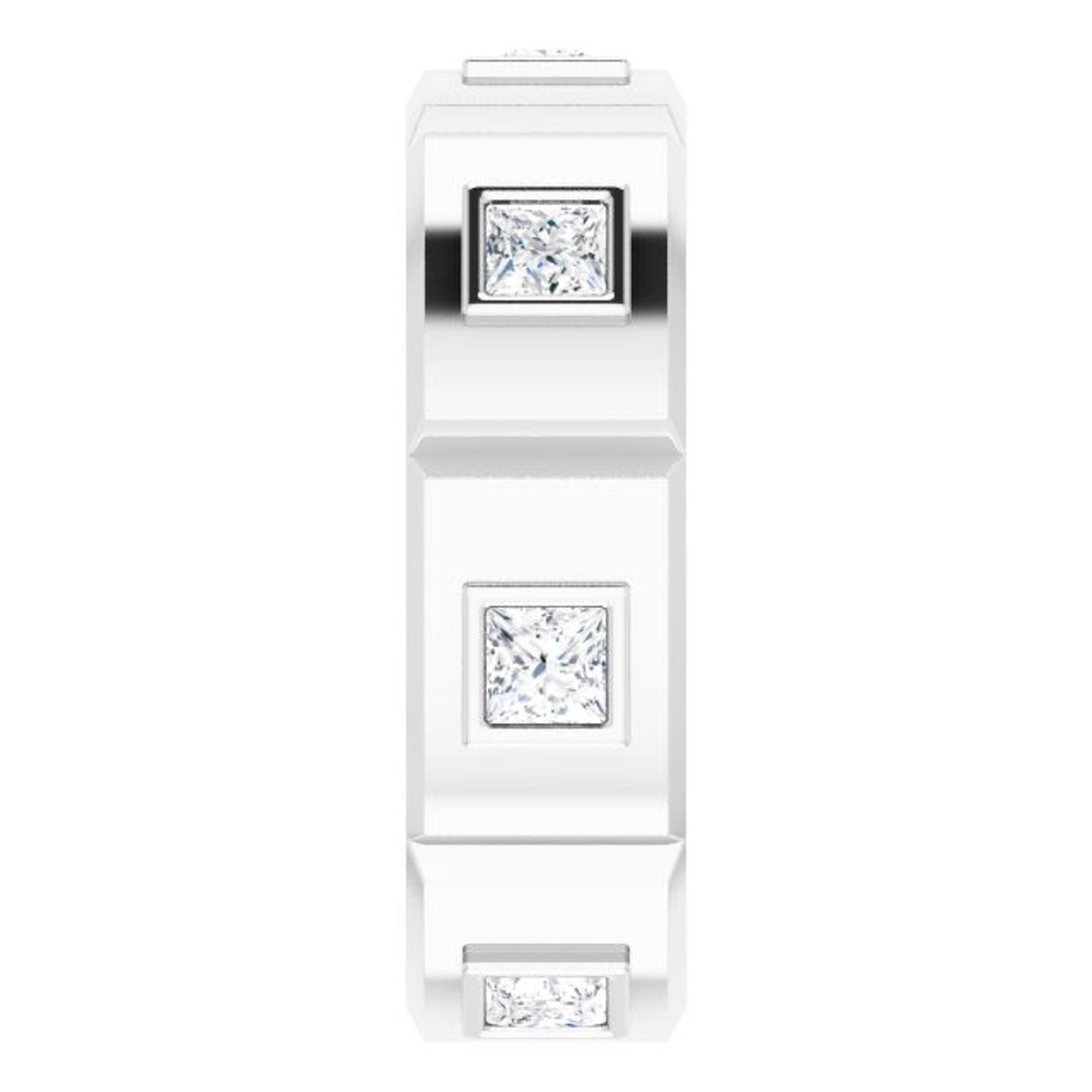 1.25 ctw Princess Cut Diamond Eternity Band