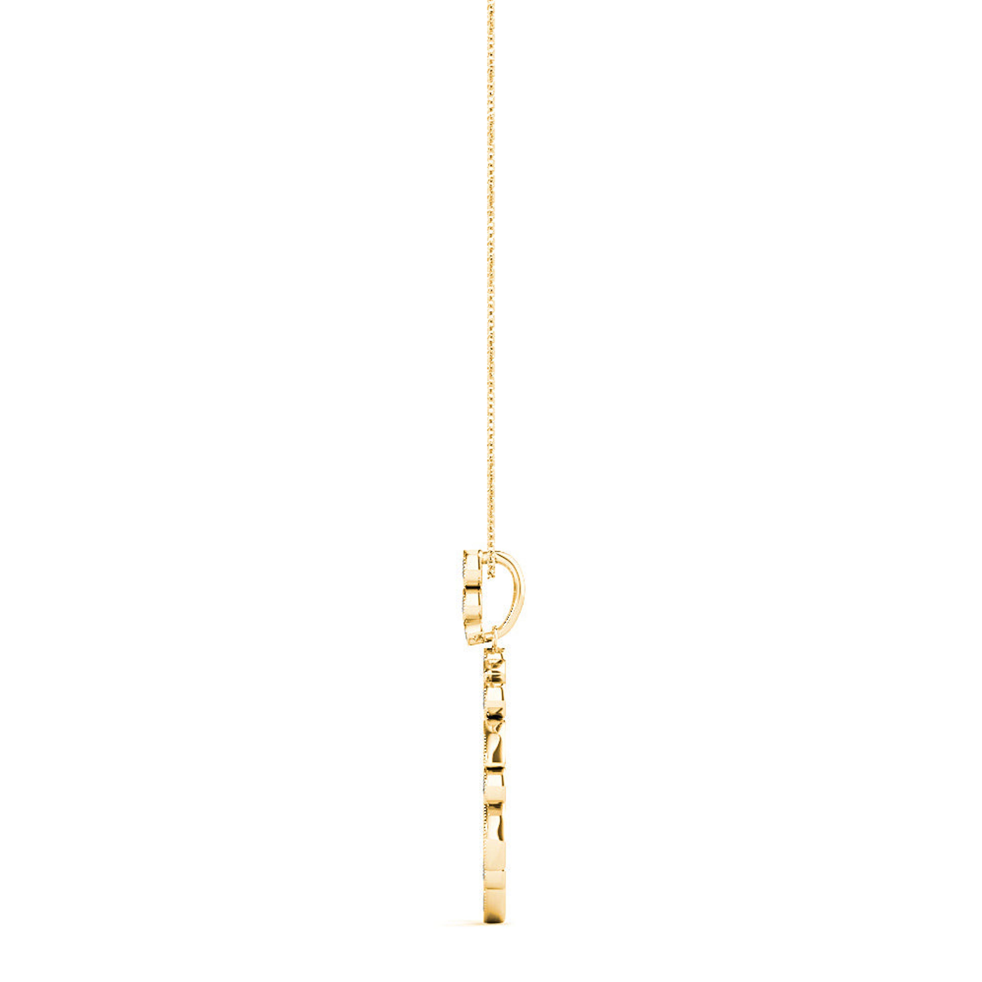0.50 ctw Diamond Milgrain Circle Necklace Pendant-VIRABYANI
