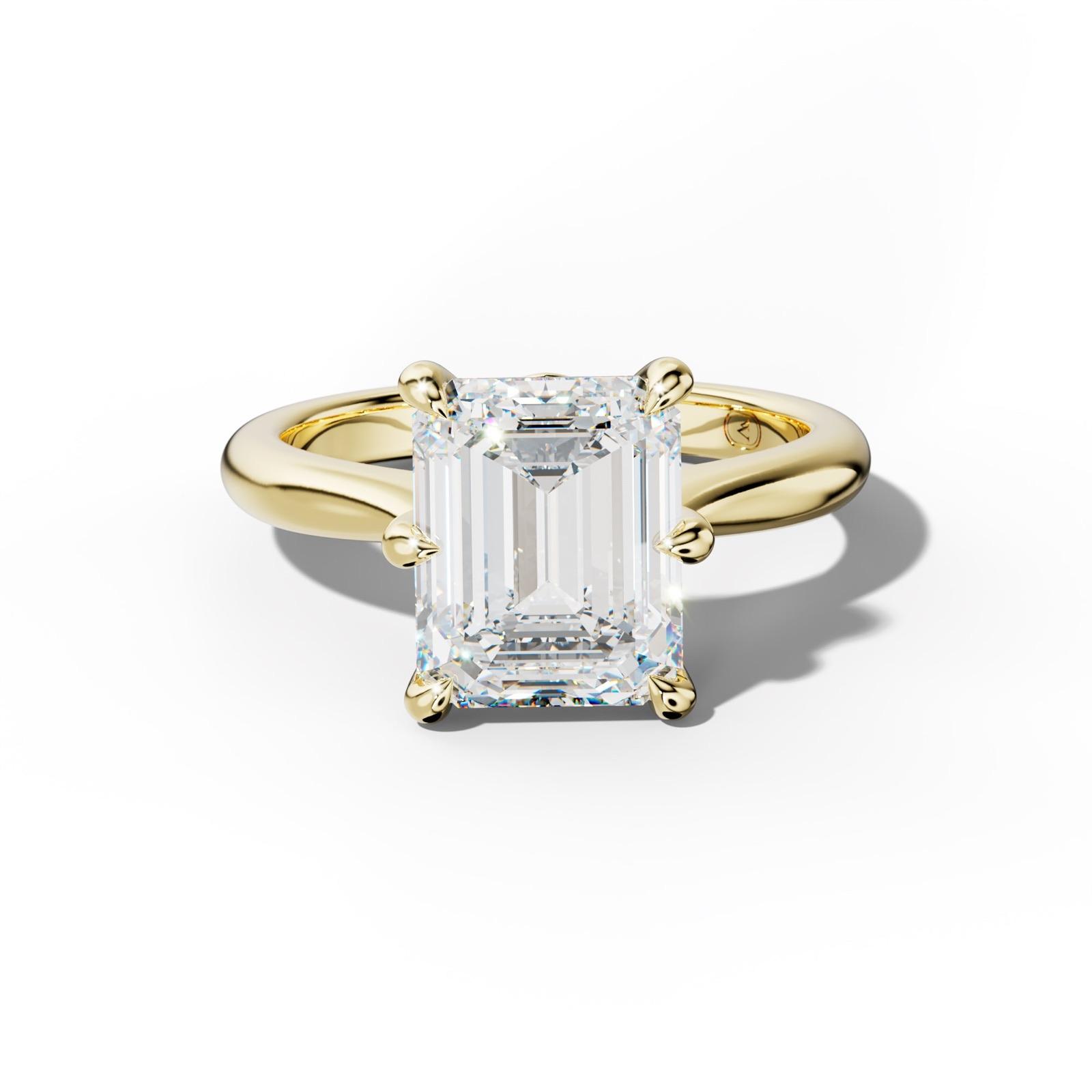 Miranda Emerald Cut Engagement Ring