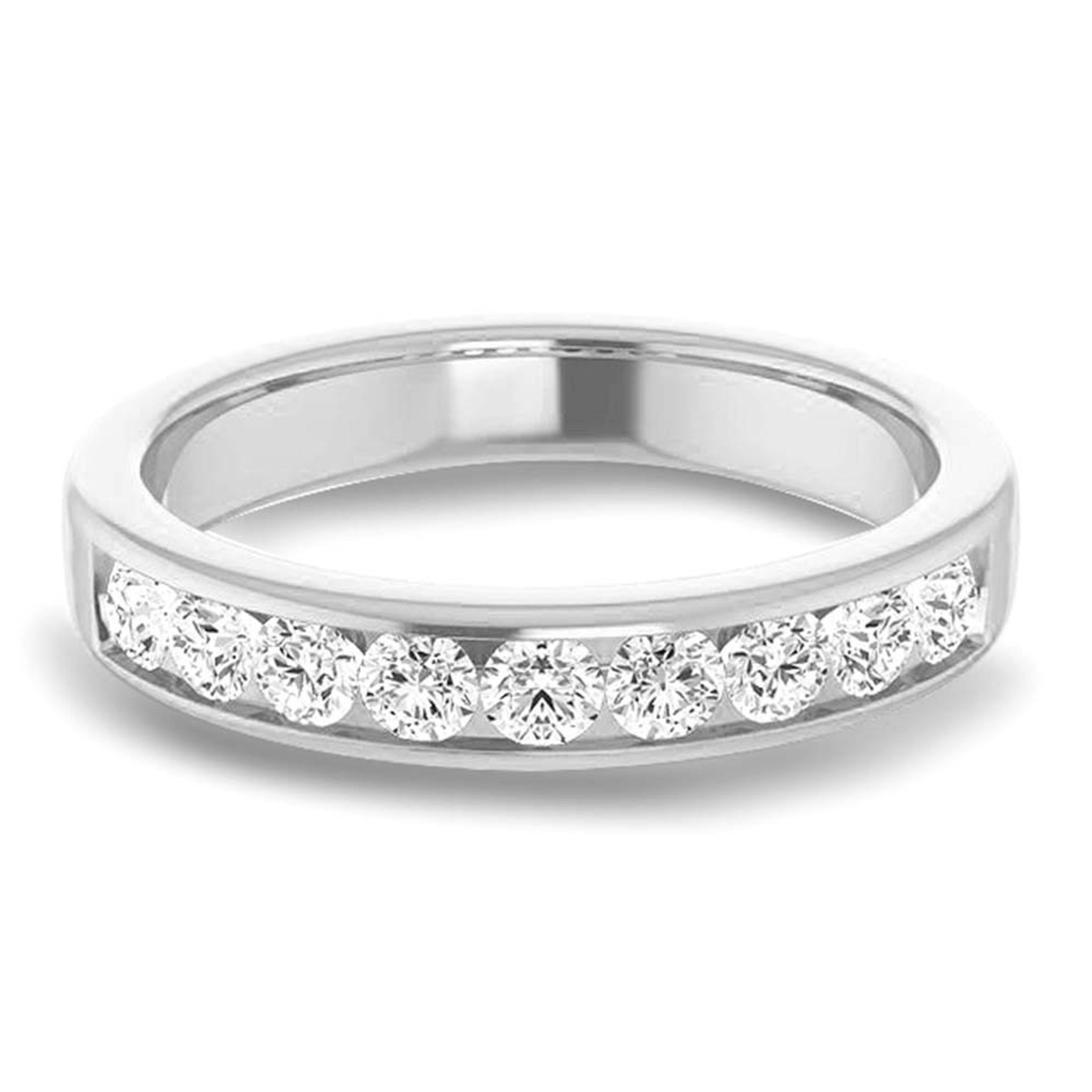 Classic 1.0 ctw Channel Set Round Diamond Men's Band