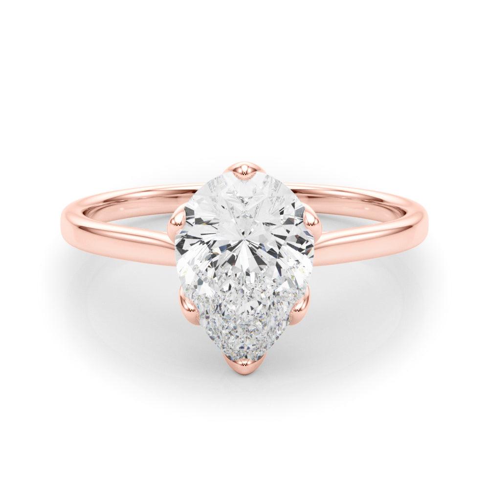 Esme Pear Cut Diamond Solitaire Engagement Ring