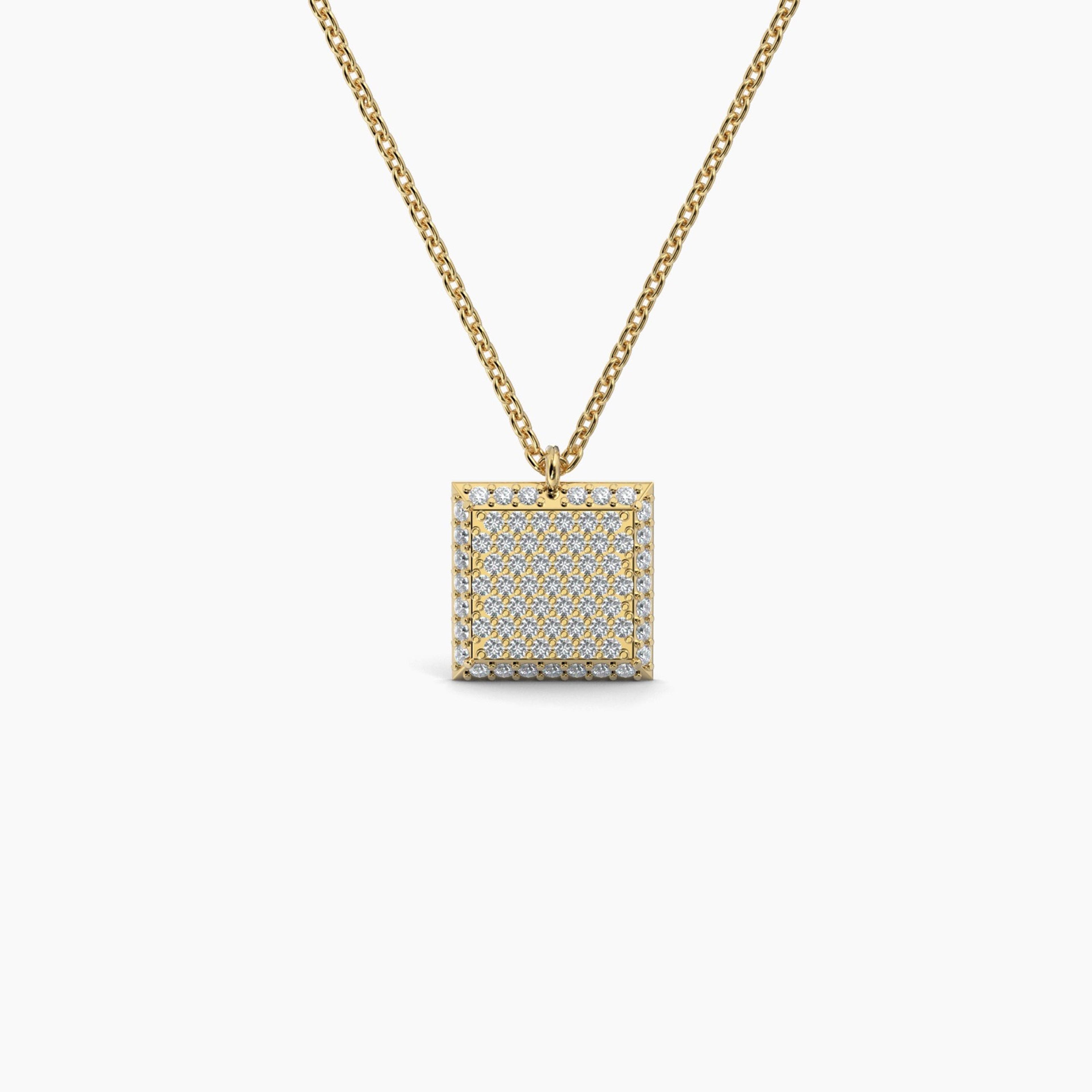Square Shaped AMoré Pavé Necklace With 0.60 ct. Diamonds