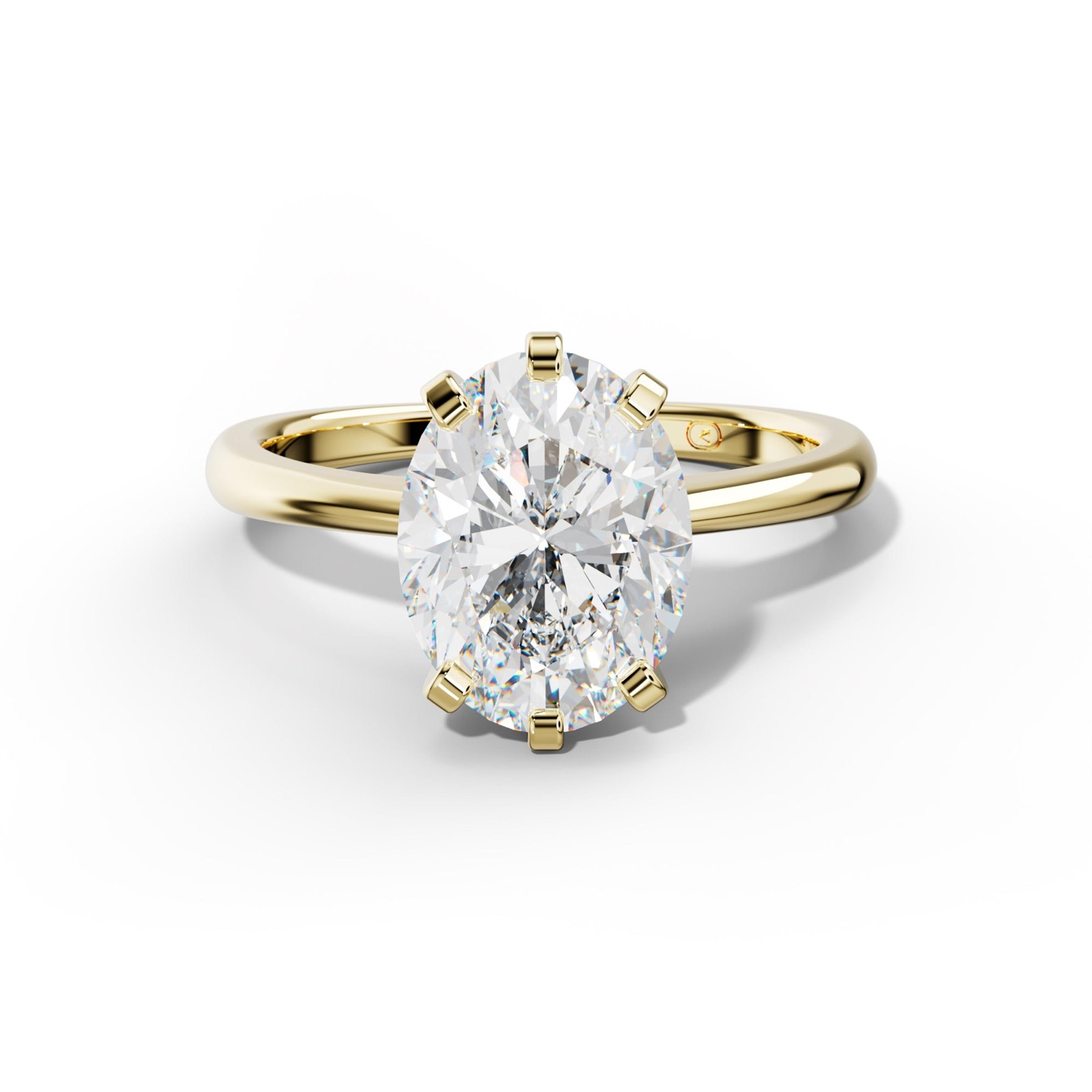 Molly Oval Diamond Engagement Ring