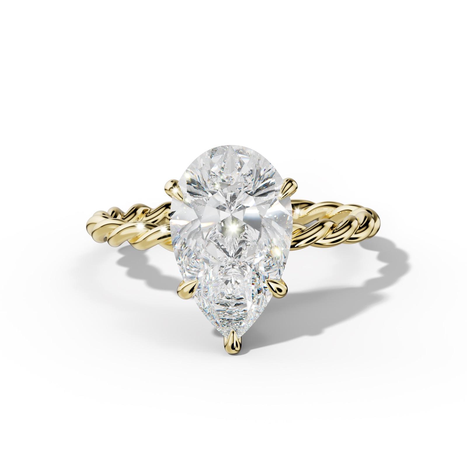 Sunny Pear Shape Engagement Ring