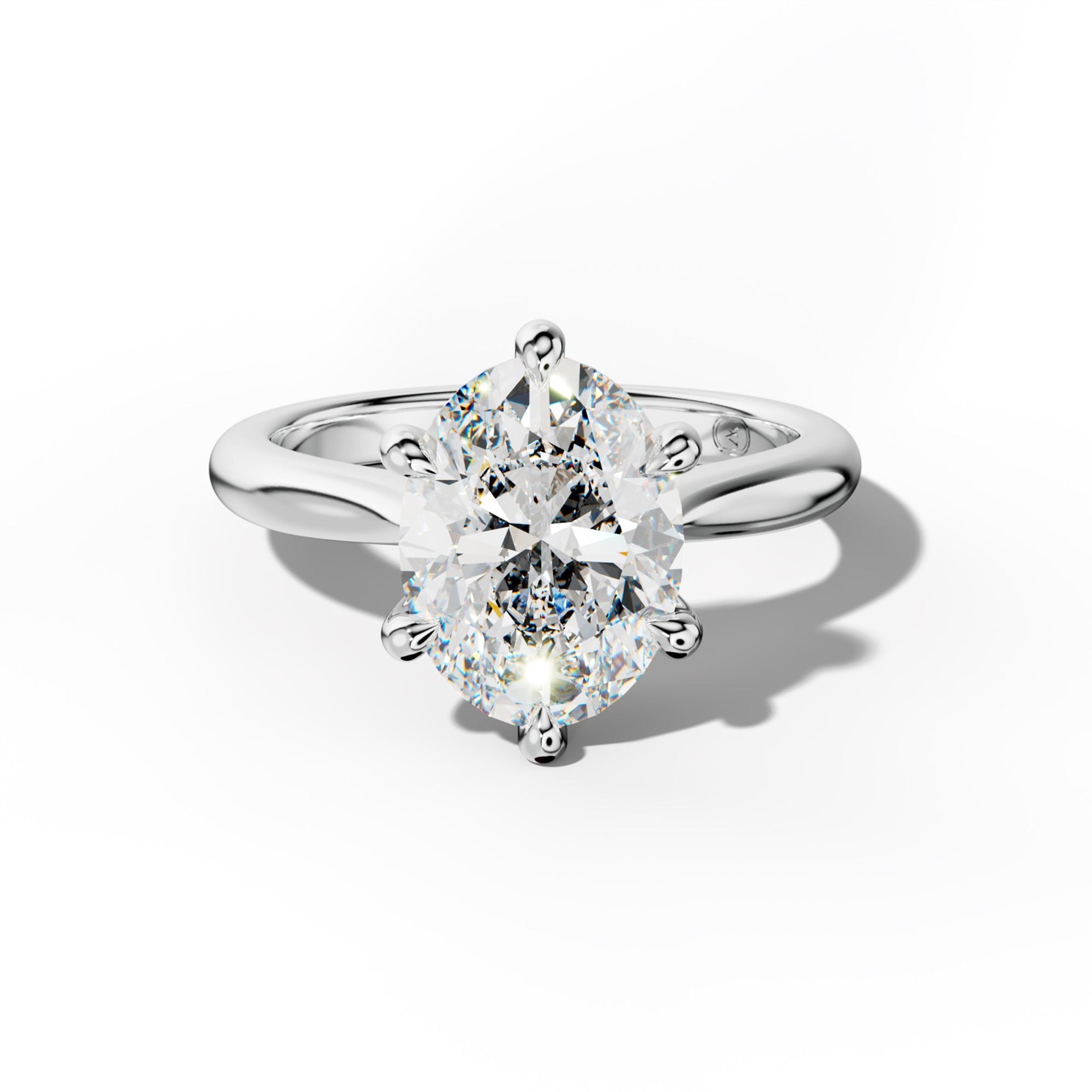 Miranda Oval Diamond Engagement Ring