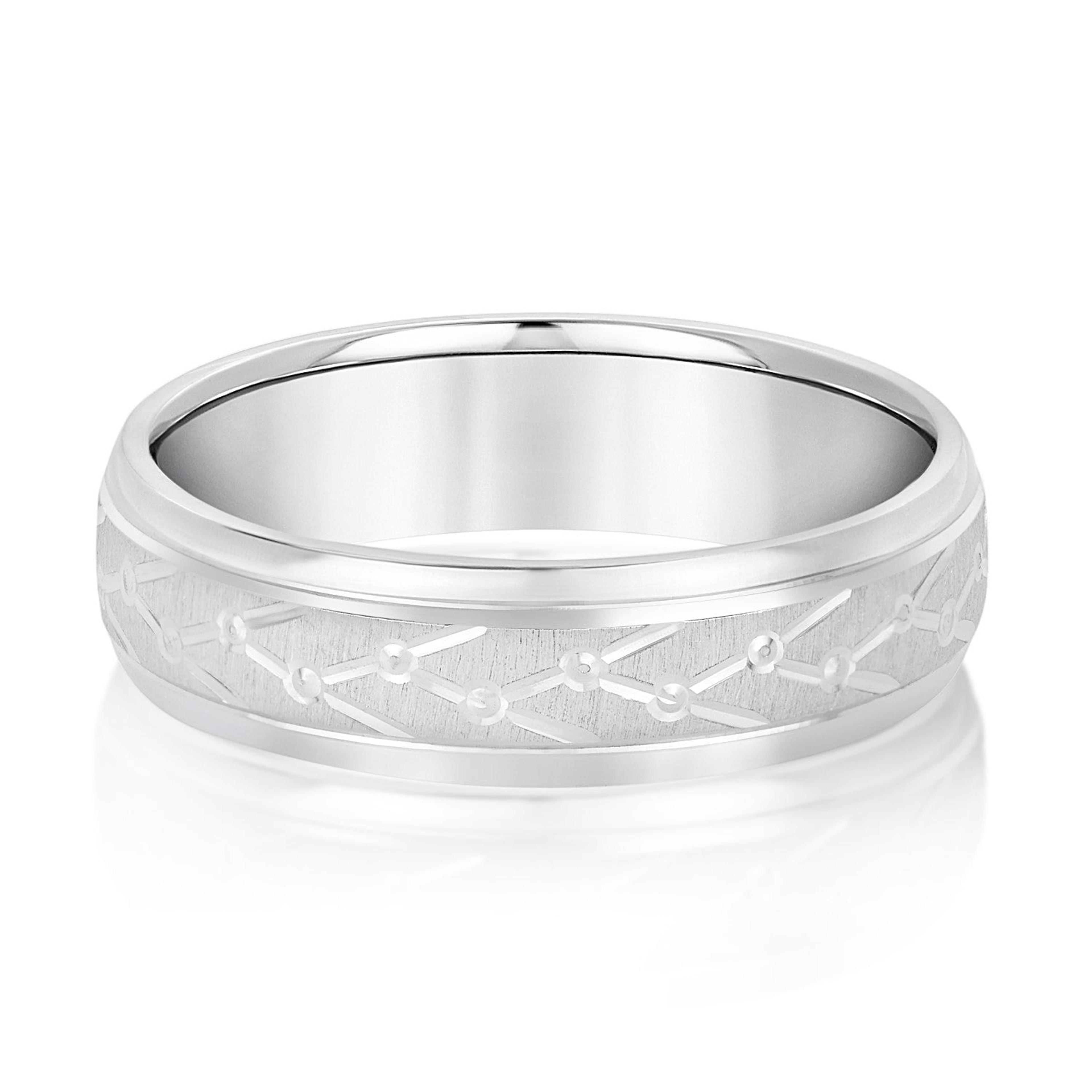 Men’s Unique Structured Pattern Design Band