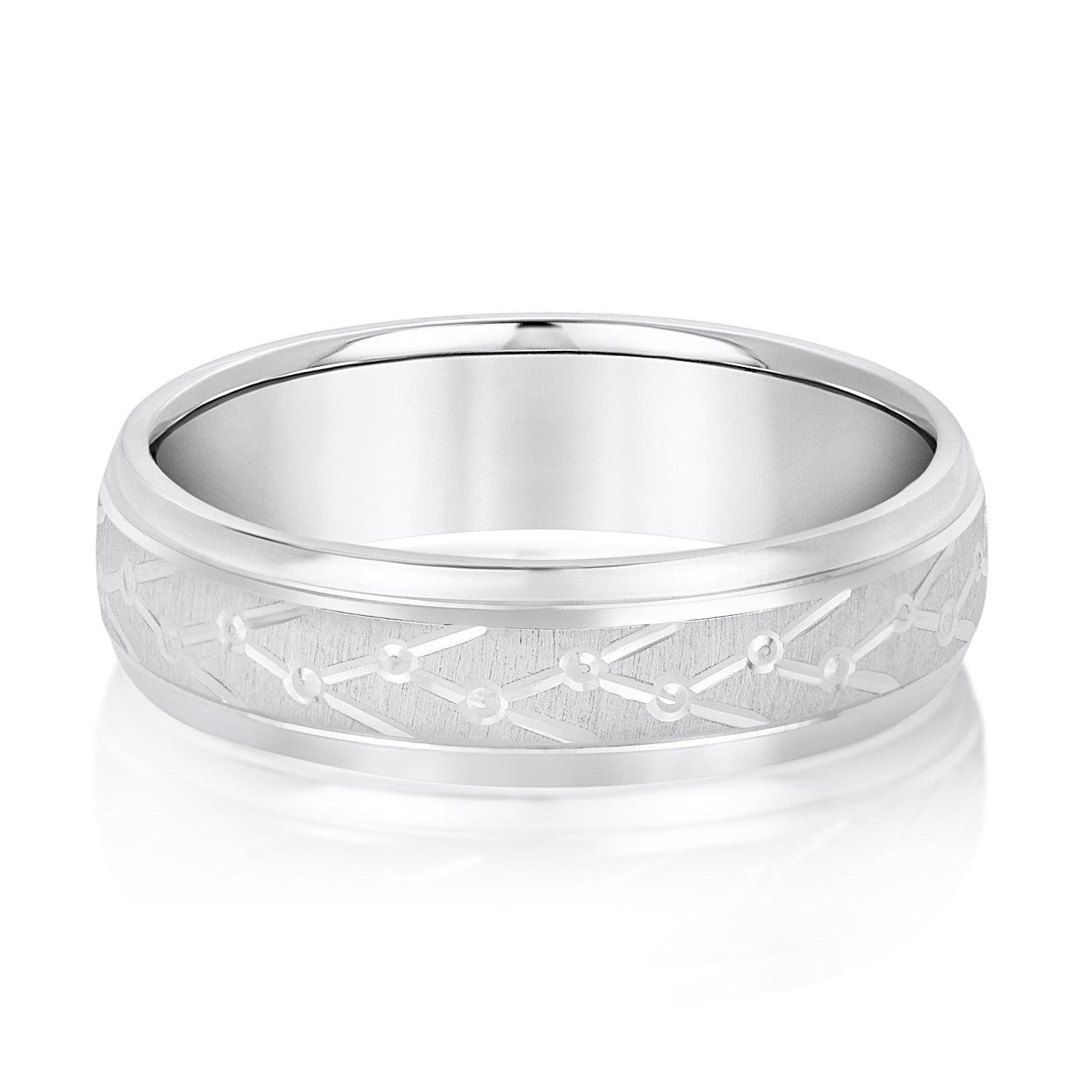 Men’s Unique Structured Pattern Design Band
