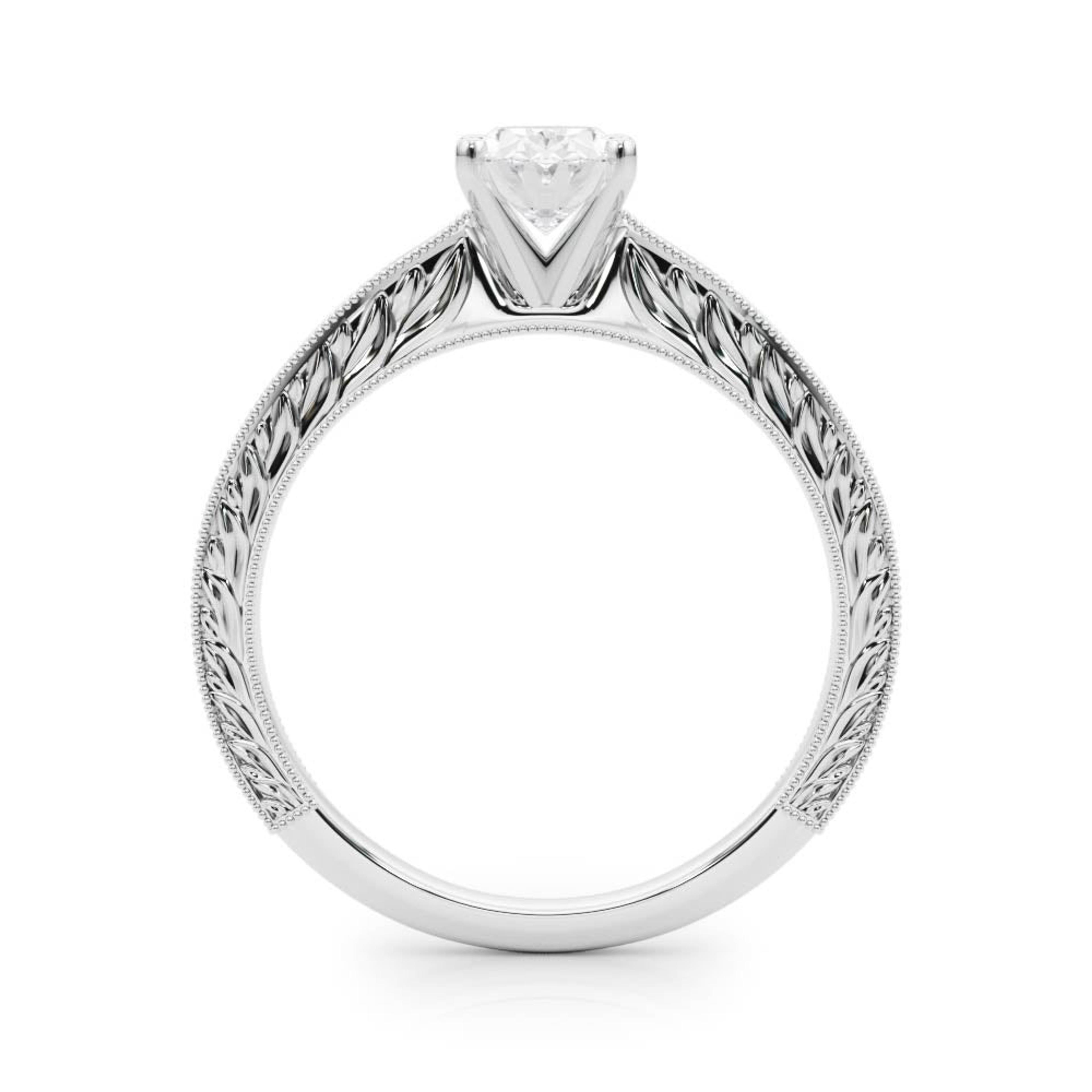 Victoria Oval Diamond Solitaire Engagement Ring