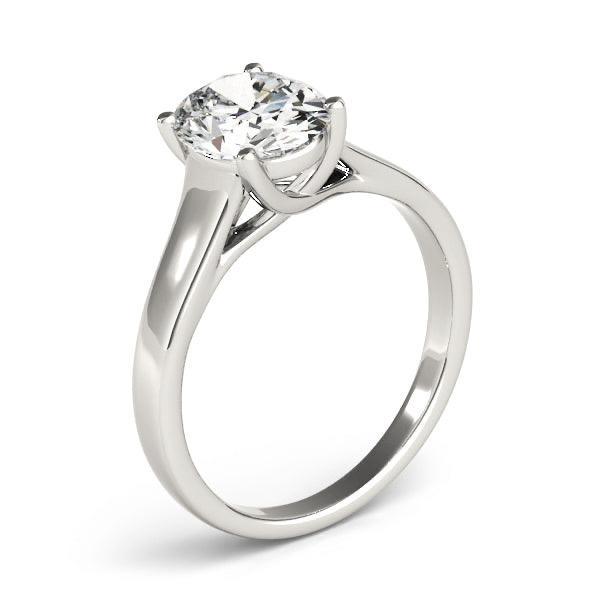 Evelyn Oval Lab Grown Diamond Solitaire Engagement Ring IGI Certified