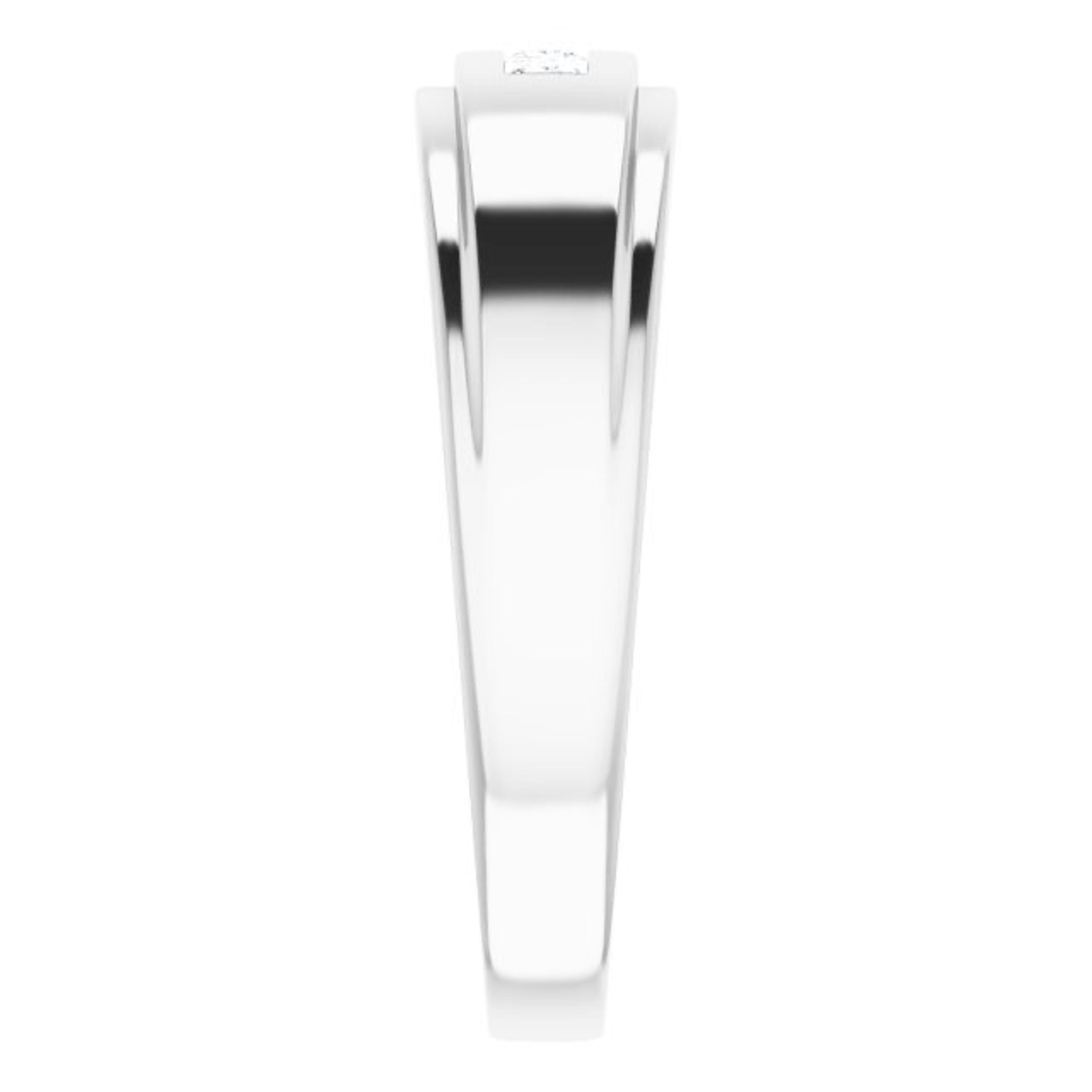 0.24 ctw Channel Set Princess Cut Diamond Men's Ring-VIRABYANI