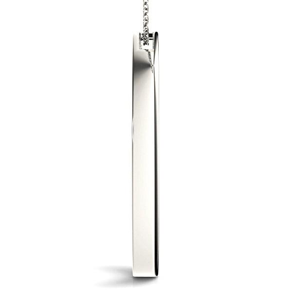 0.80 ctw Diamond Circle Channel Set Necklace Pendant-VIRABYANI