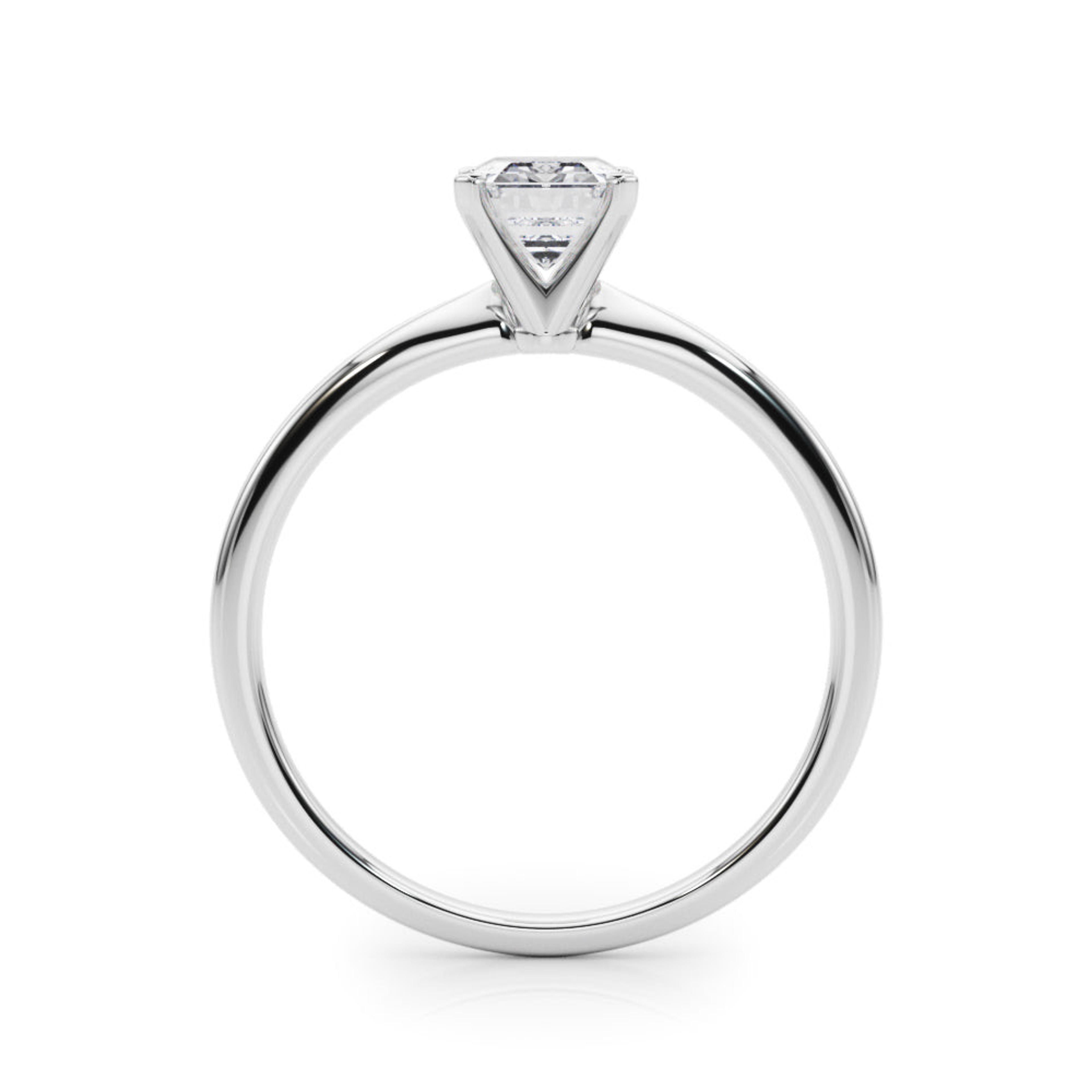 Angelica Emerald Diamond Solitaire Engagement Ring