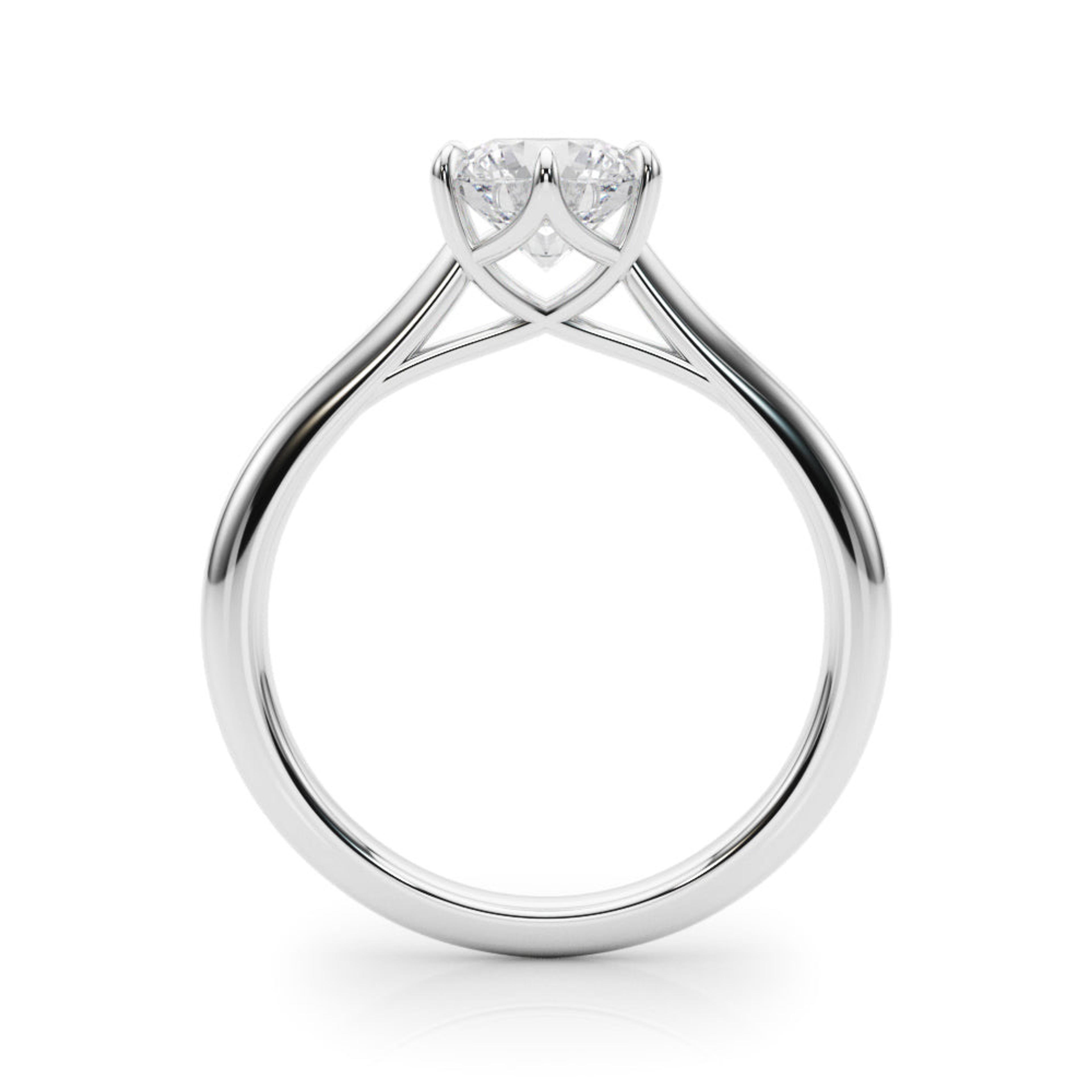 Grace Round Diamond Solitaire Engagement Ring