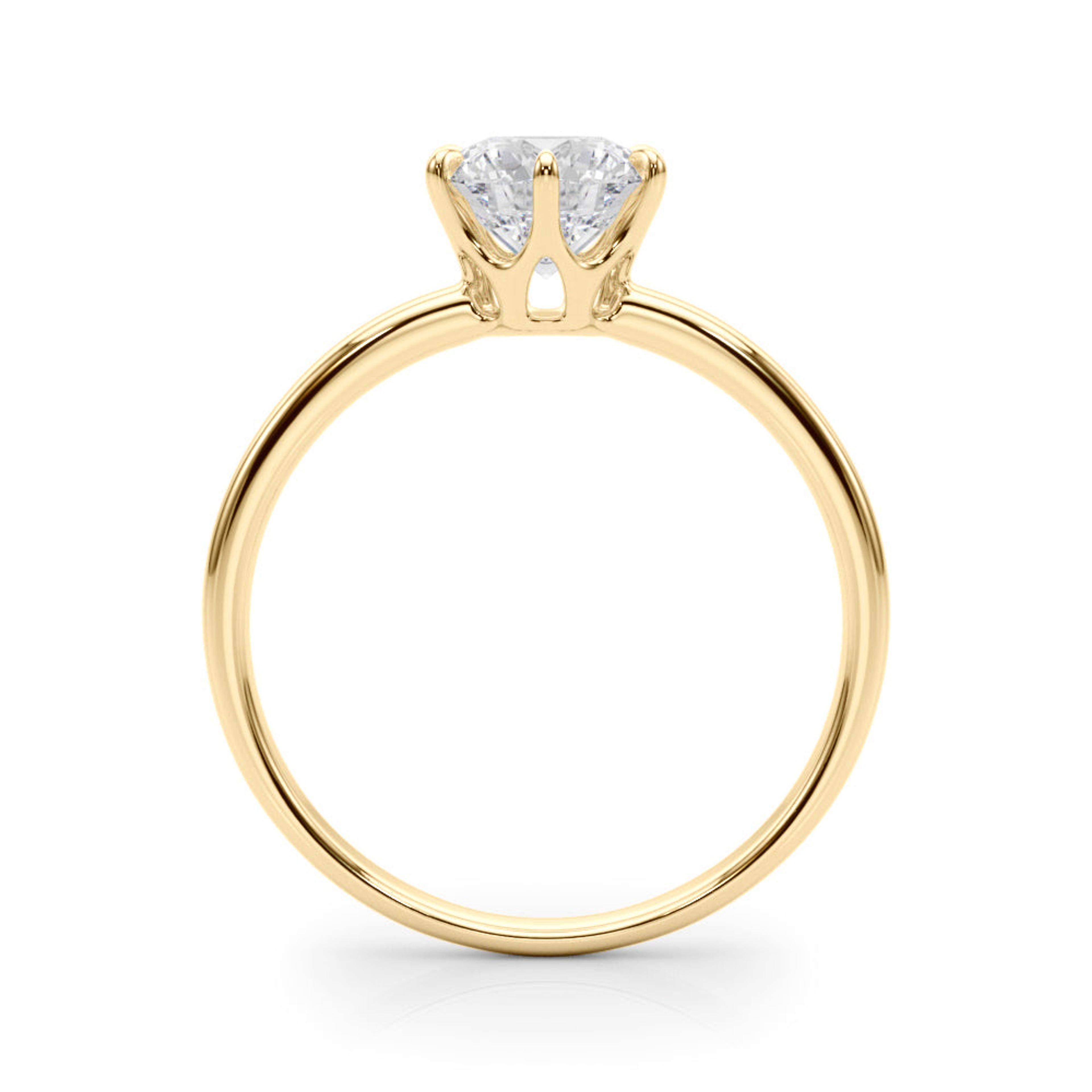 Reigna Round Diamond Solitaire Engagement Ring