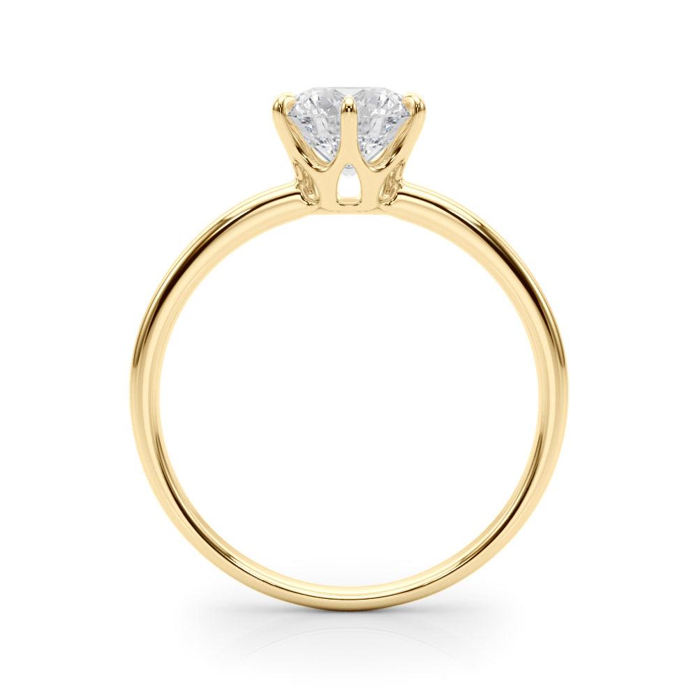 Reigna Round Diamond Solitaire Engagement Ring