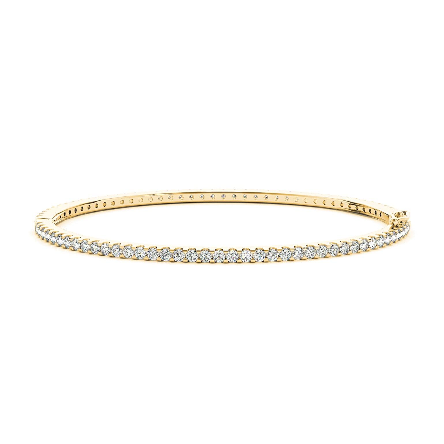 2.35 ctw Diamond Eternity Bangle Bracelet U Prong Set-VIRABYANI