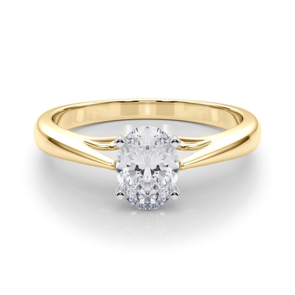 Katerina Oval Diamond Solitaire Engagement Ring
