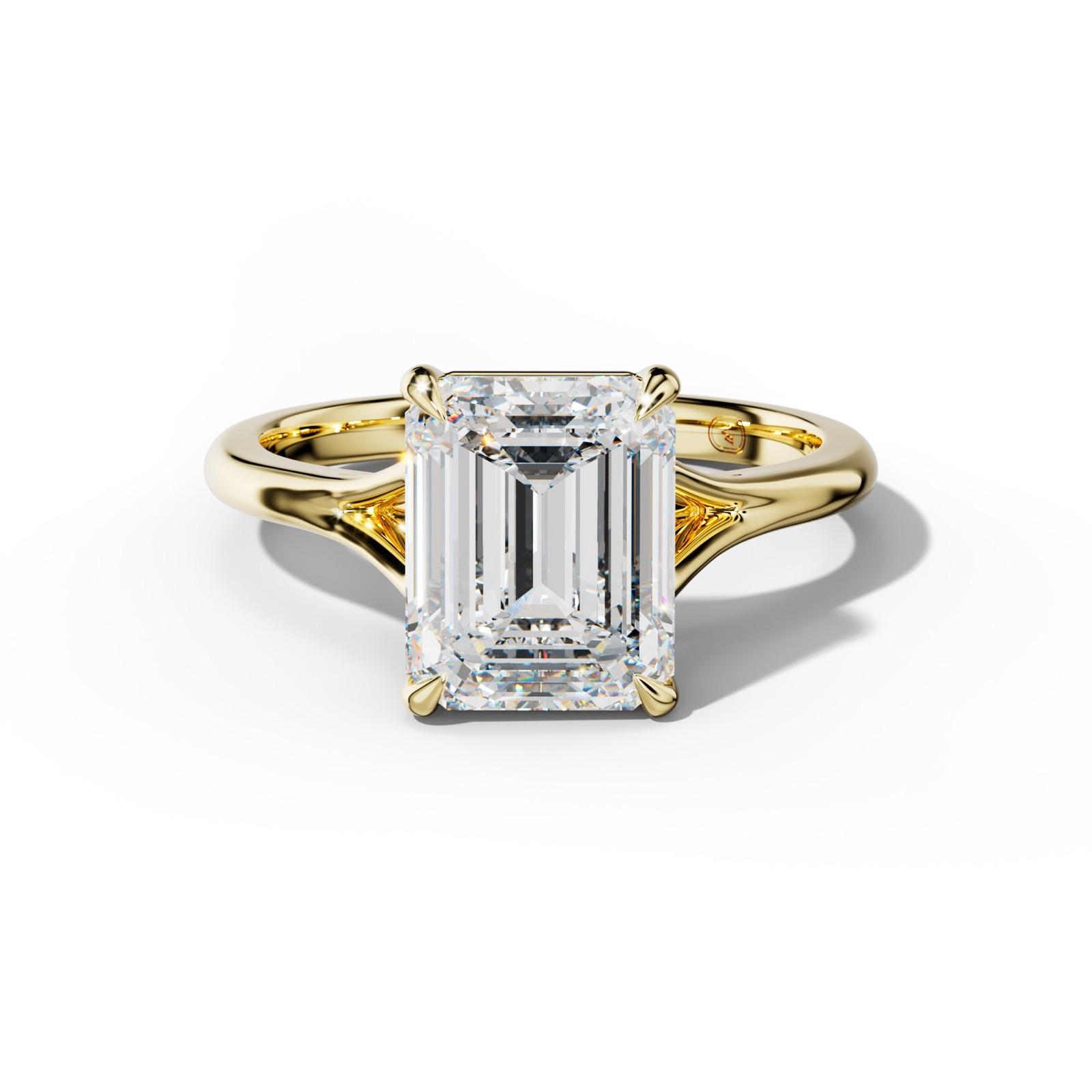 Jane Emerald Cut Engagement Ring
