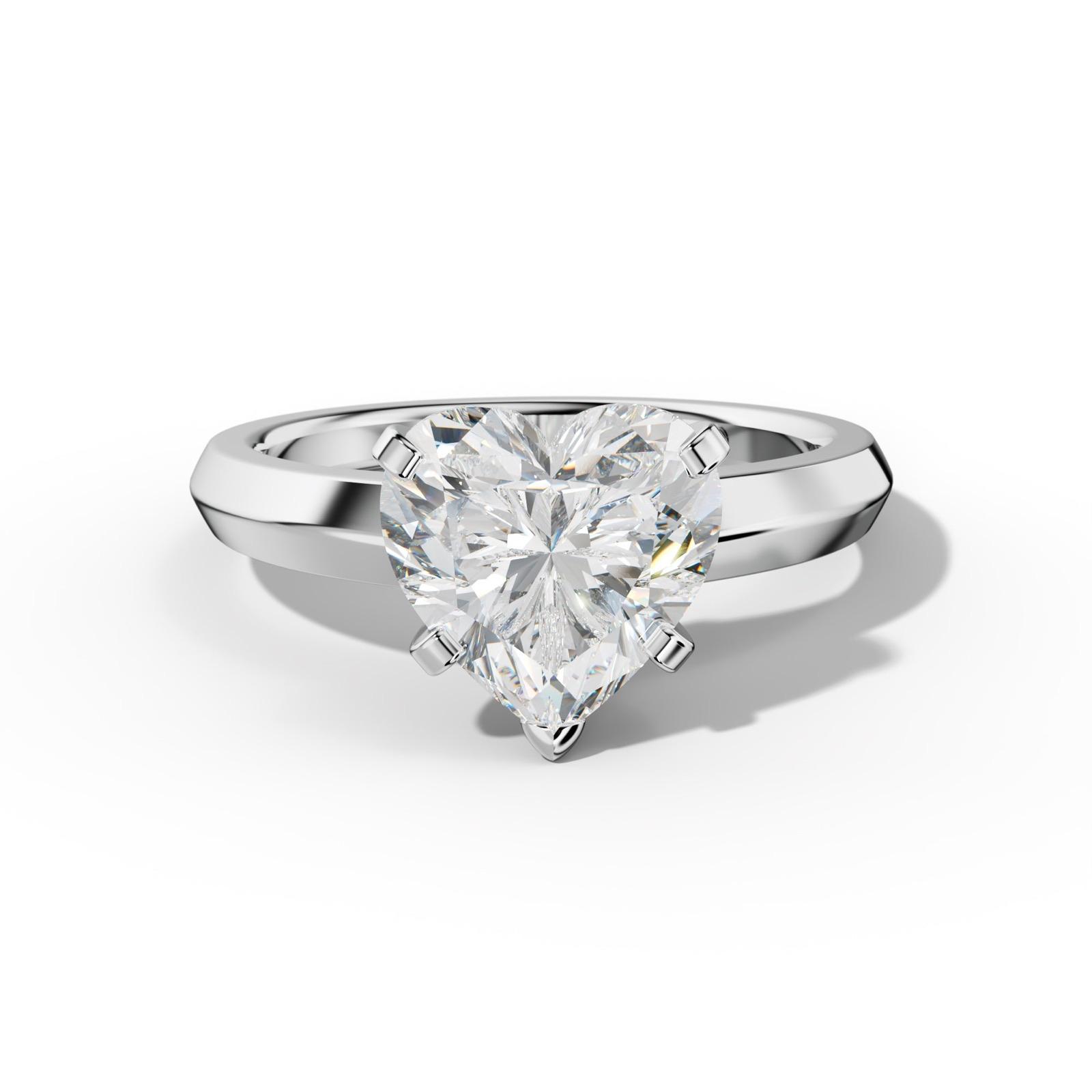 Nia Heart Diamond Engagement Ring