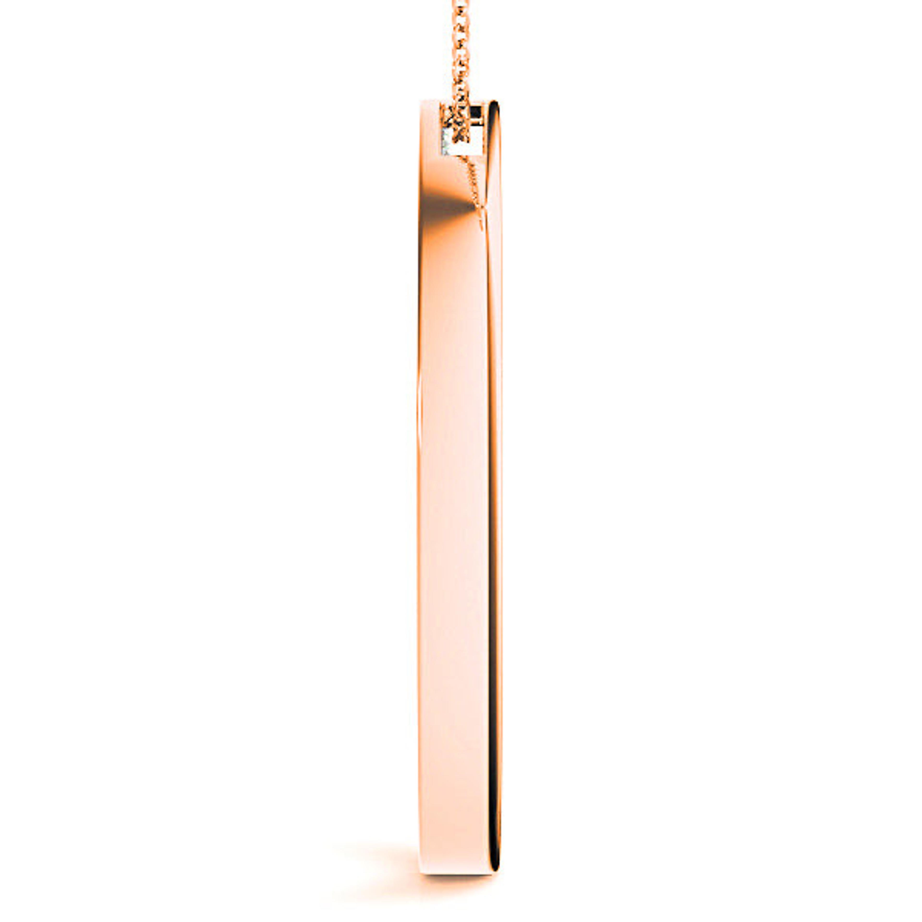 0.80 ctw Diamond Circle Channel Set Necklace Pendant-VIRABYANI