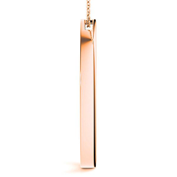0.80 ctw Diamond Circle Channel Set Necklace Pendant-VIRABYANI