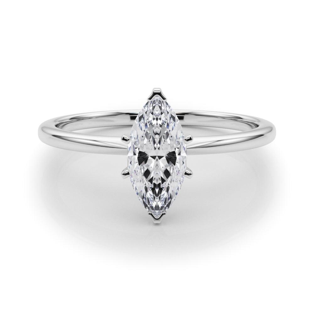Angelica Marquise Diamond Solitaire Engagement Ring