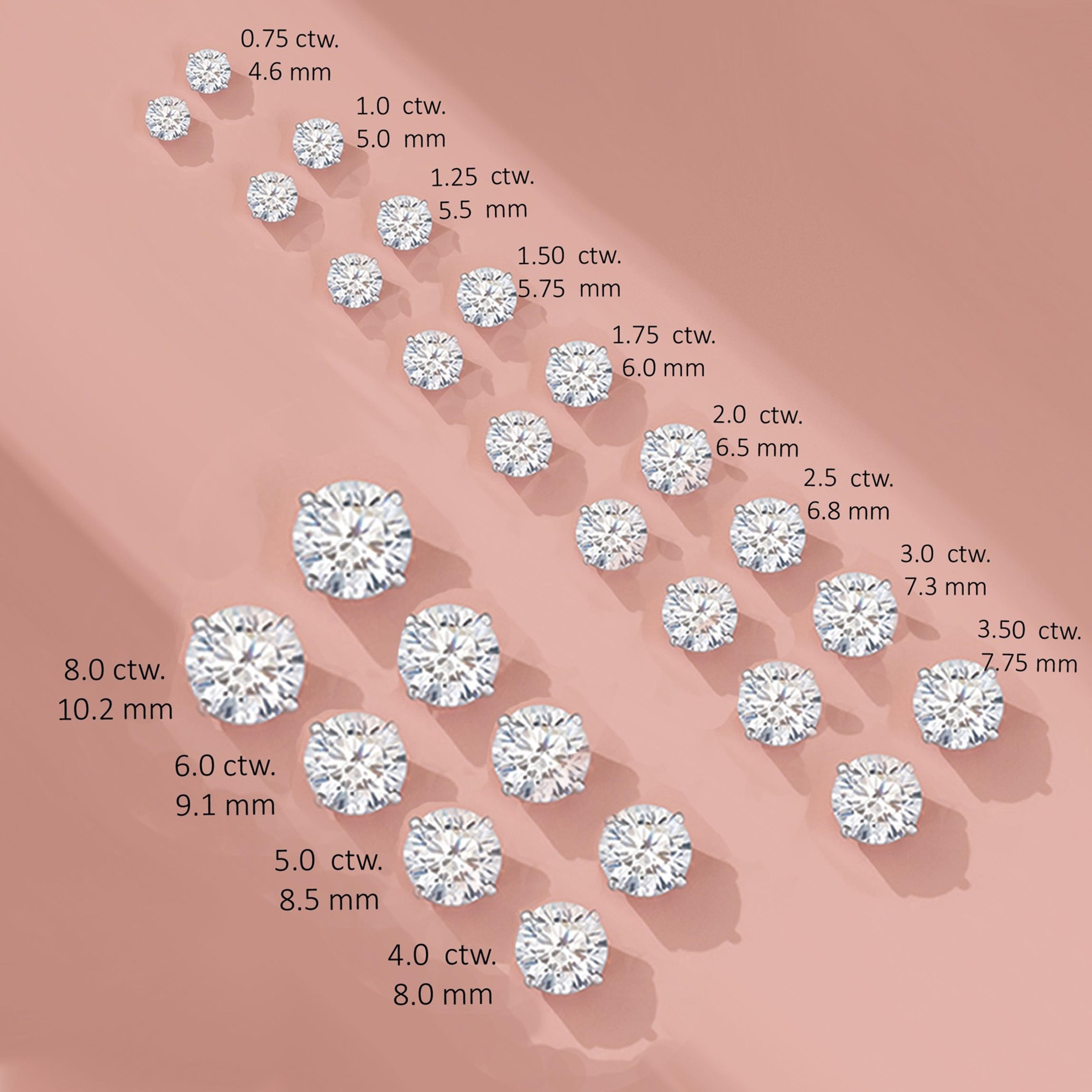 Classic Six Prong Diamond Stud Earrings
