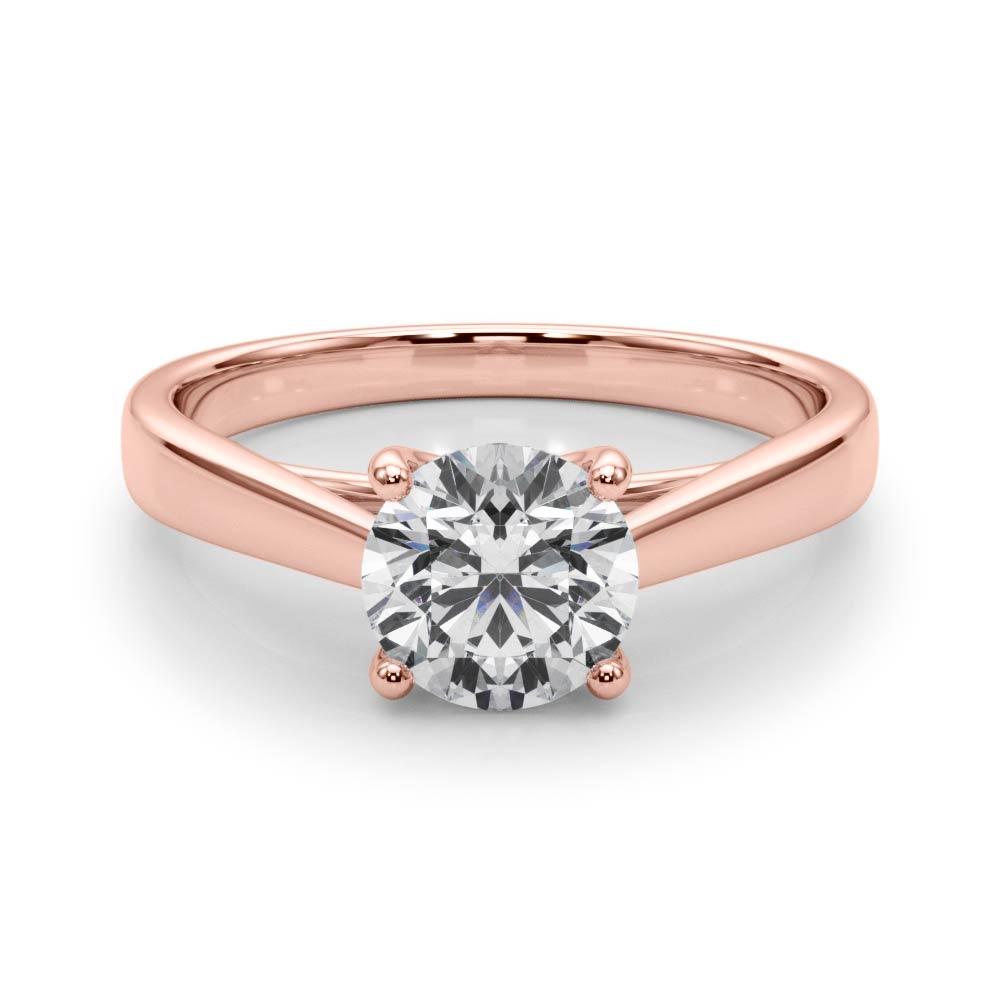 Bella Round Diamond Solitaire Engagement Ring