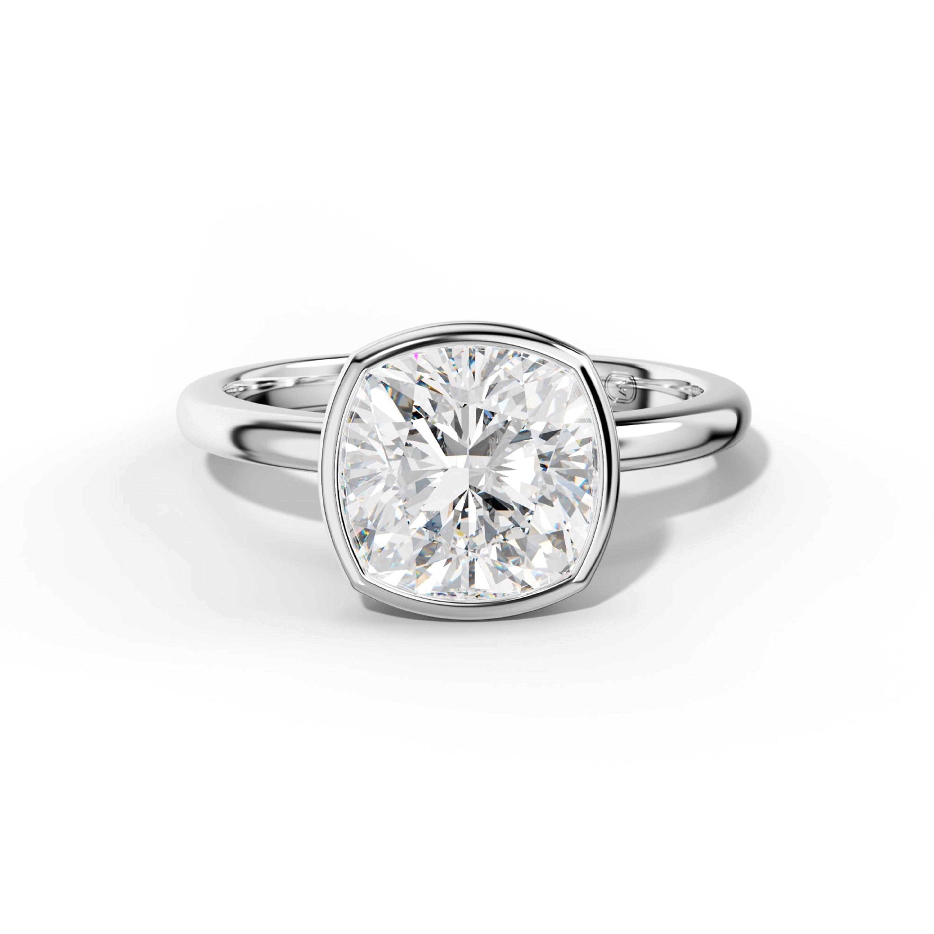 Malaya Cushion Diamond Engagement Ring