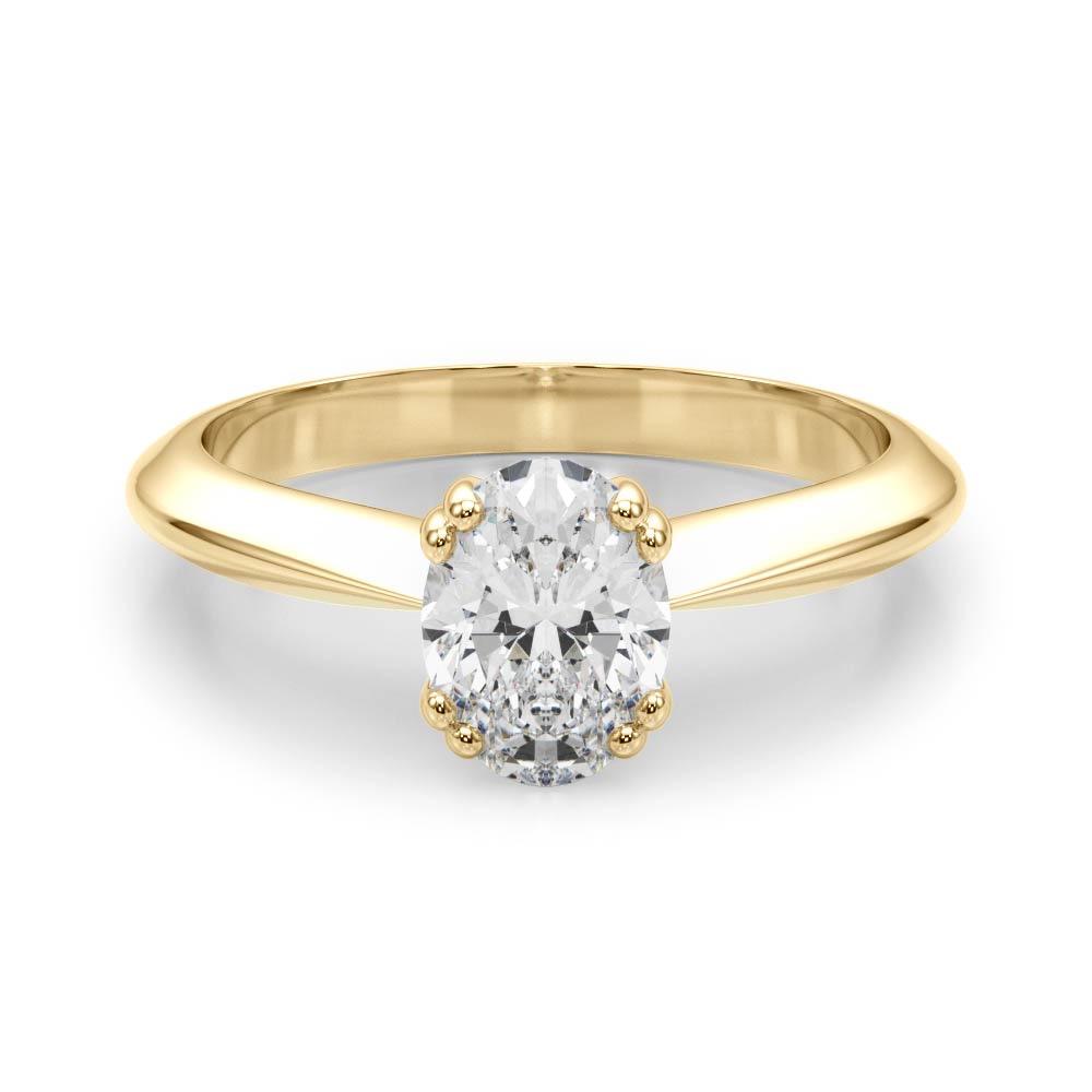 Ava Oval Lab Grown Diamond Solitaire Engagement Ring IGI Certified