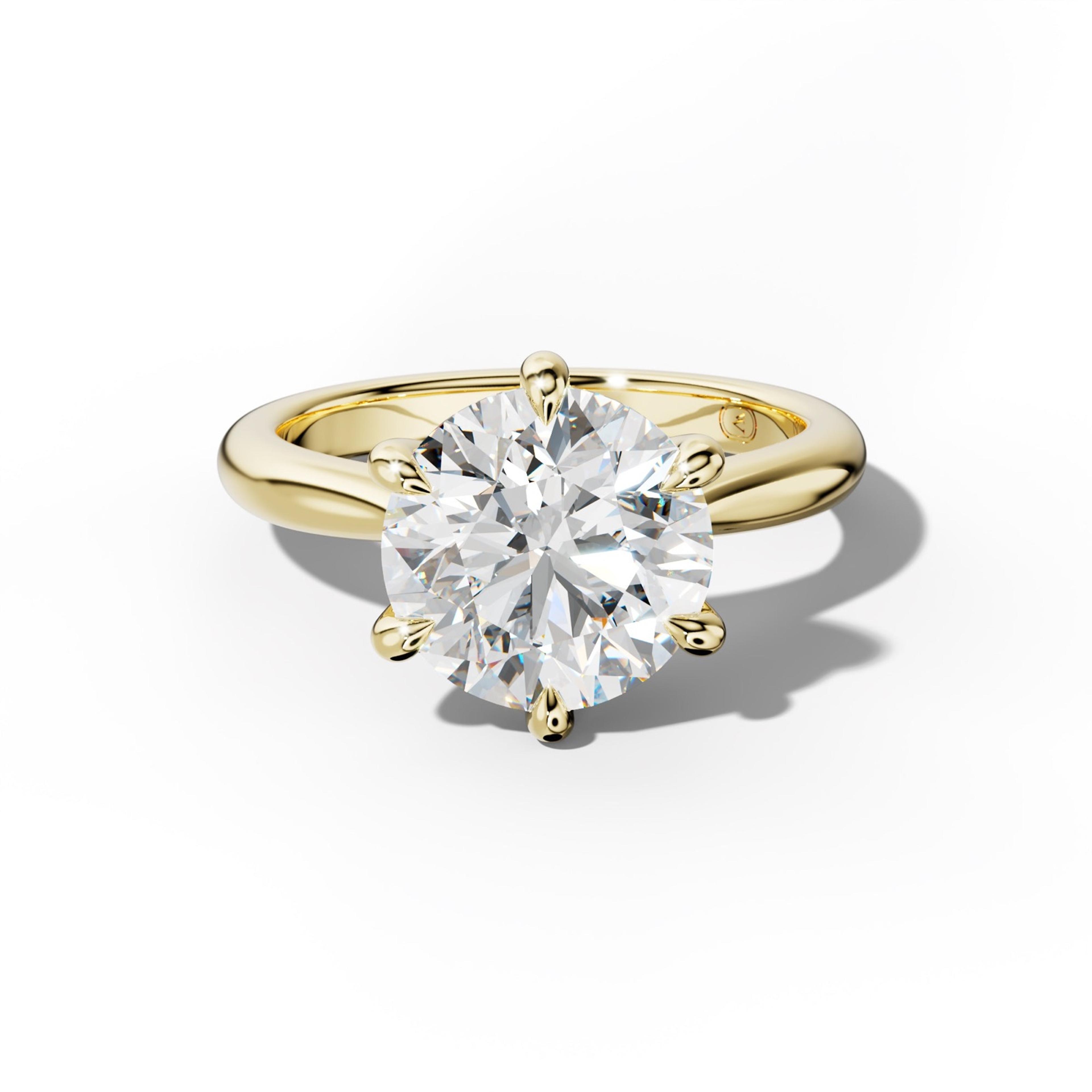 Miranda Round Diamond Engagement Ring