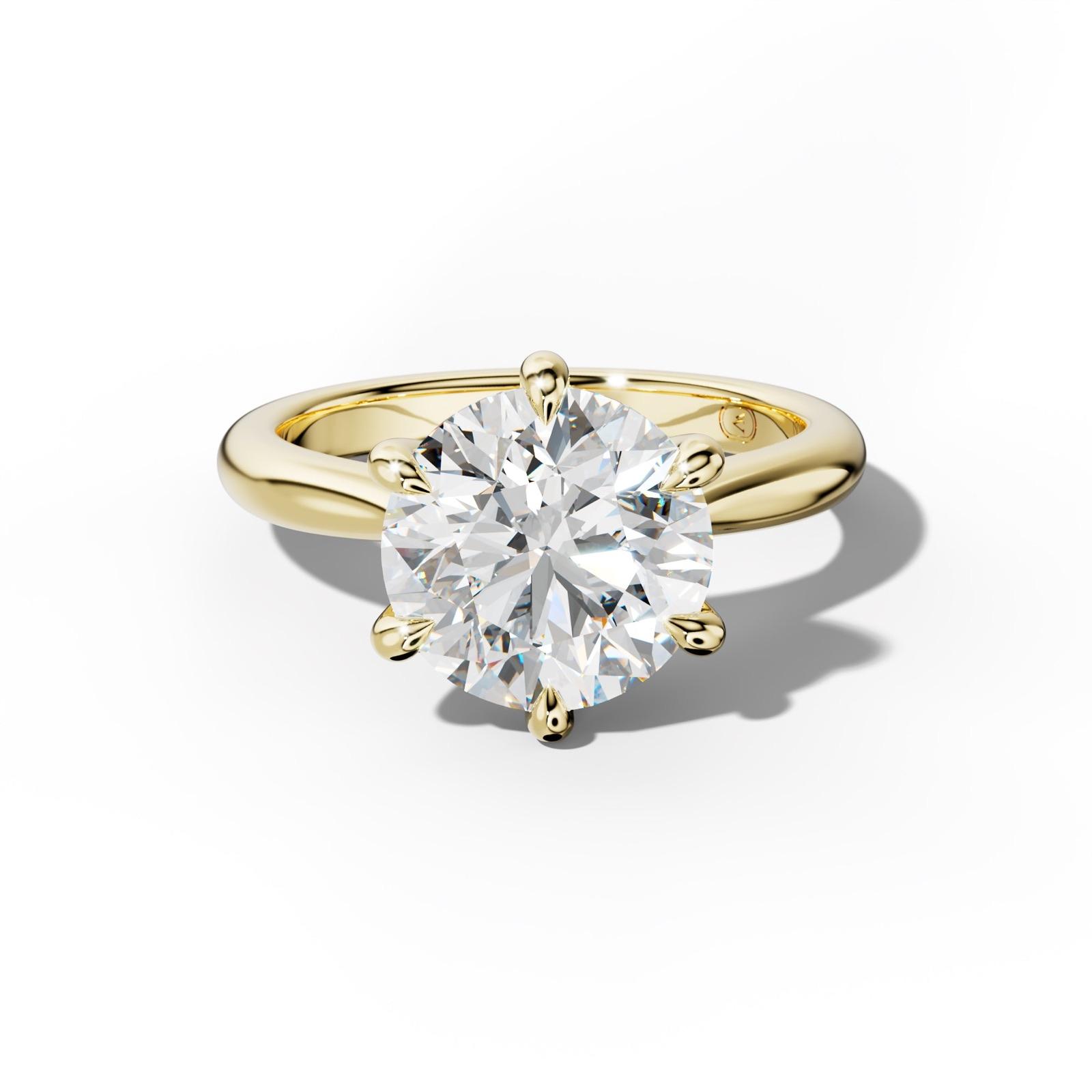 Miranda Round Diamond Engagement Ring