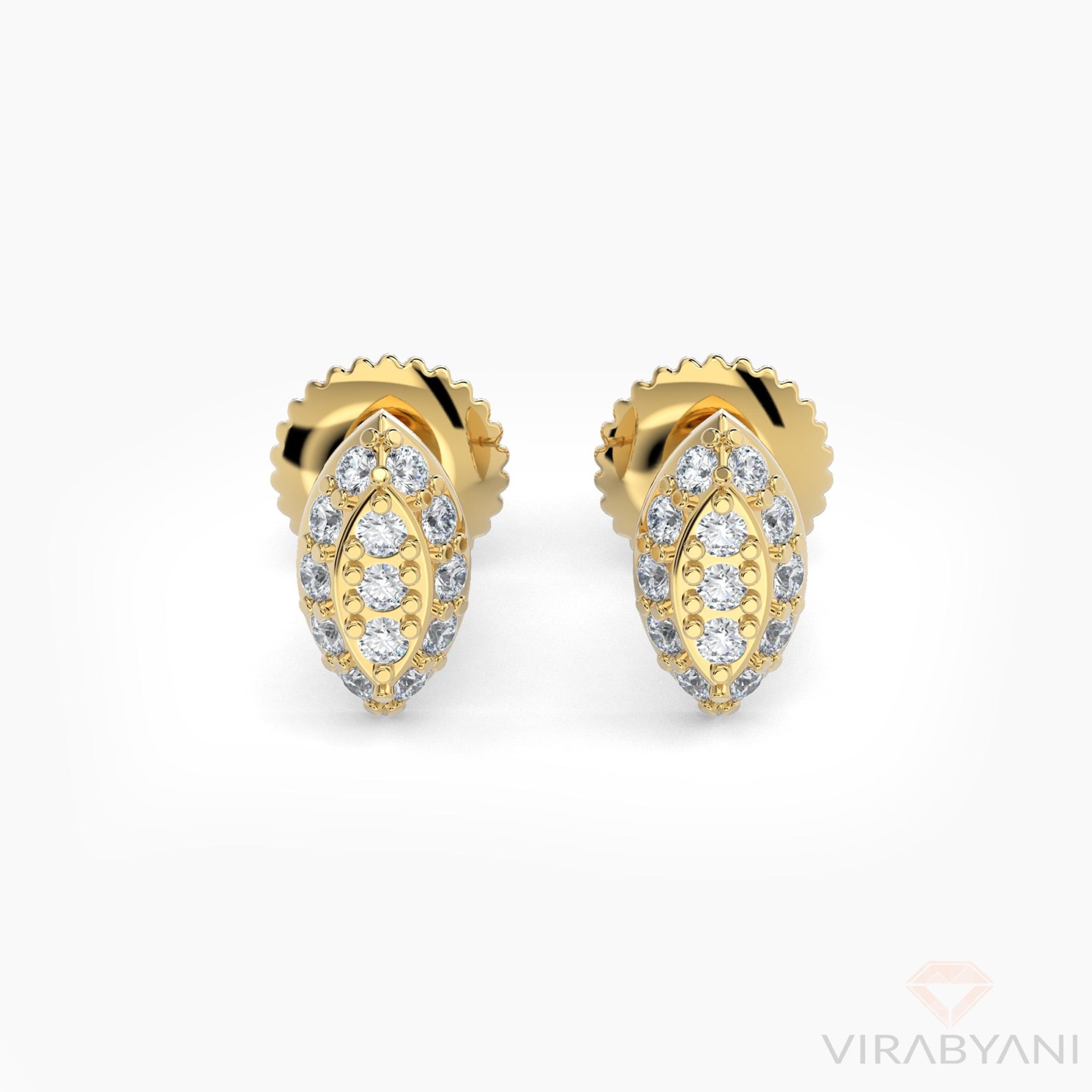 Marquise Shaped AMoré Pavé Stud Earrings With 0.20 ct. Diamonds