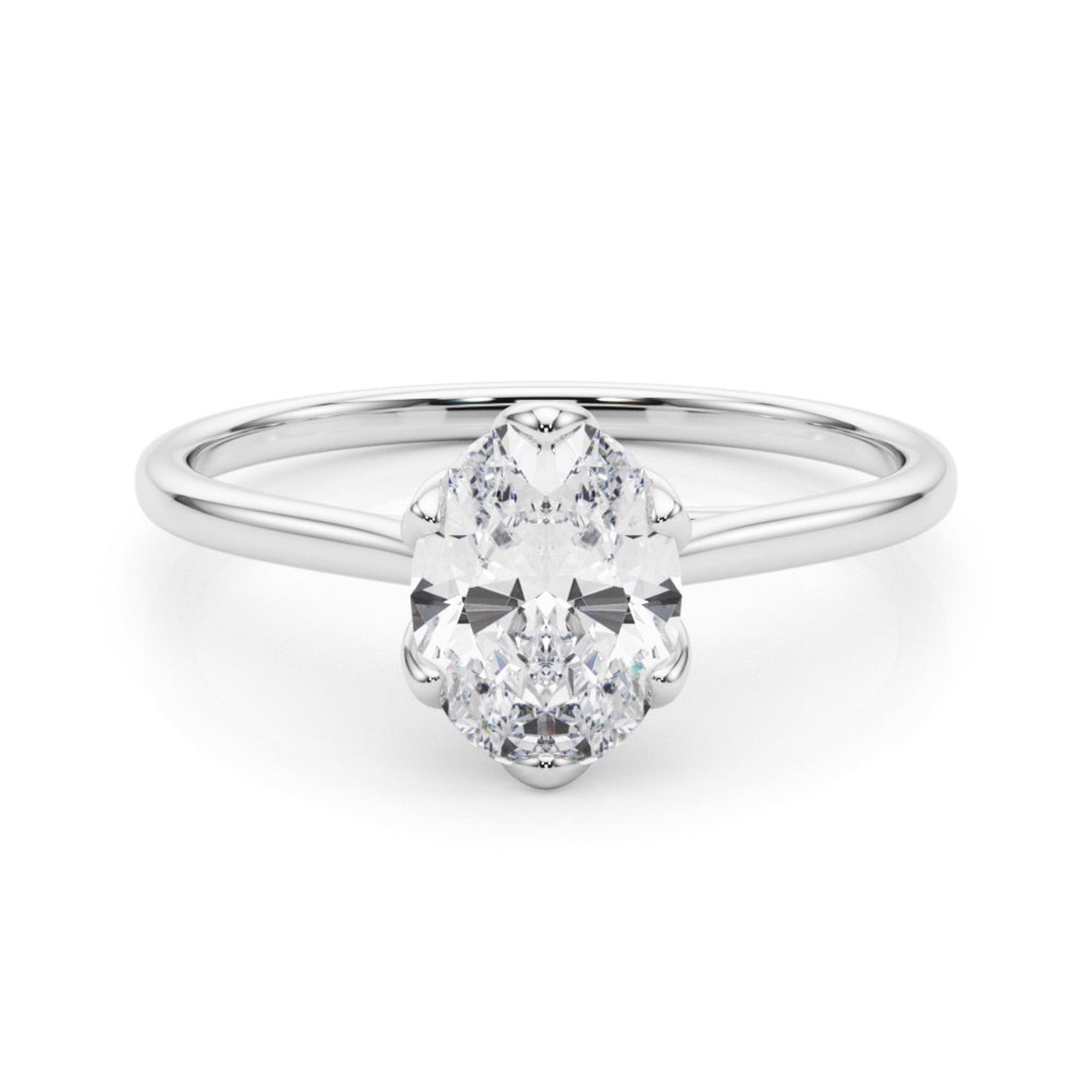 Esme Oval Diamond Solitaire Engagement Ring