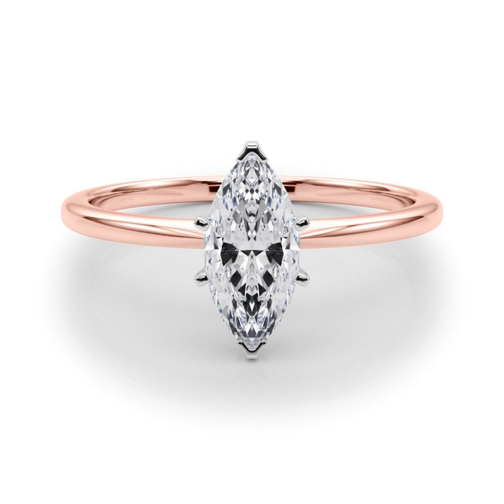 Angelica Marquise Diamond Solitaire Engagement Ring