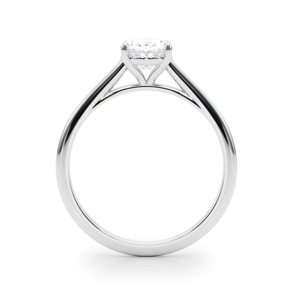 Amelia Oval Diamond Solitaire Engagement Ring