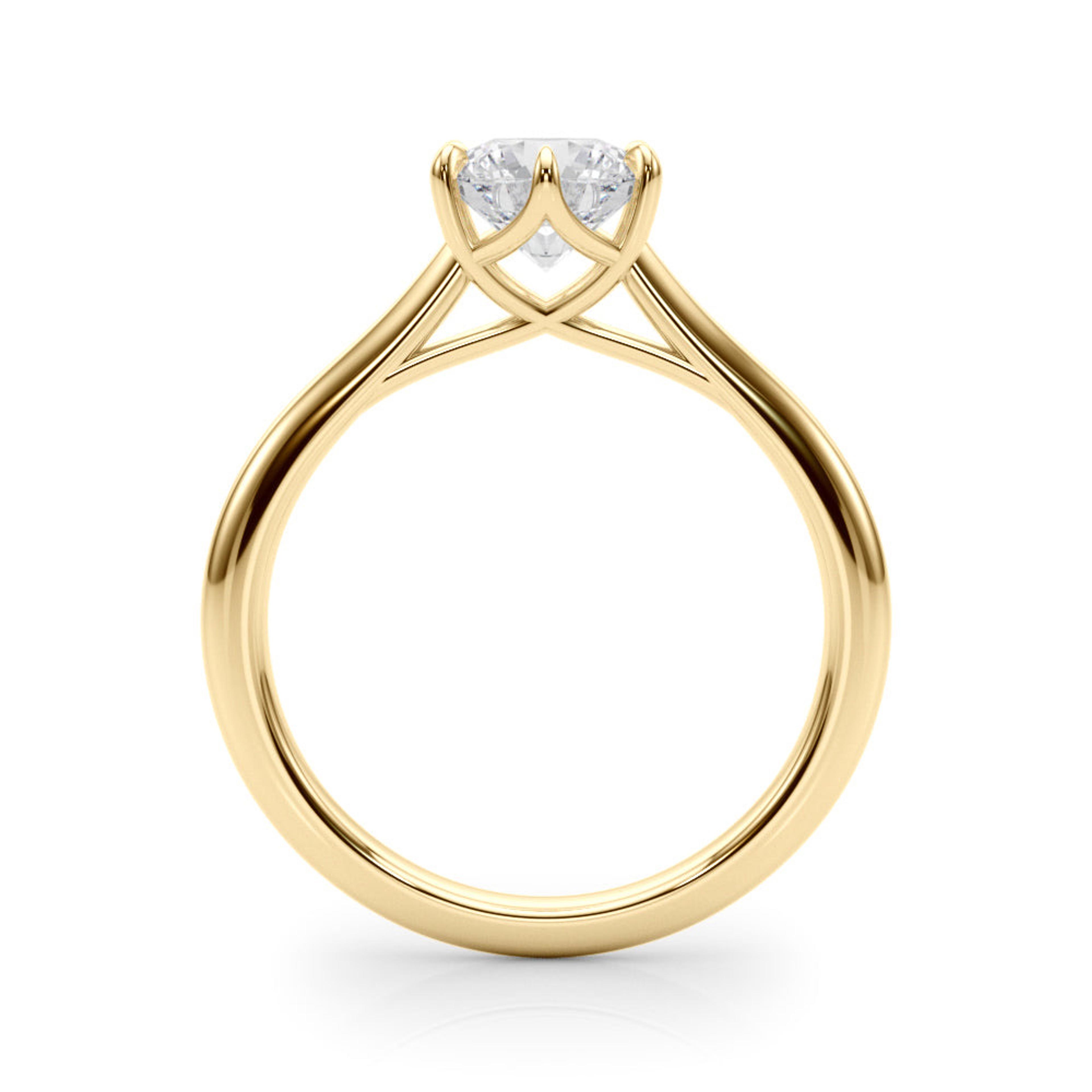 Grace Round Diamond Solitaire Engagement Ring
